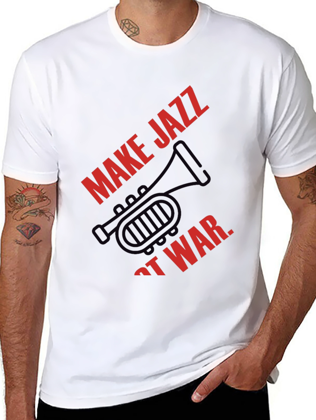 Make Jazz Not War Graphic Tee