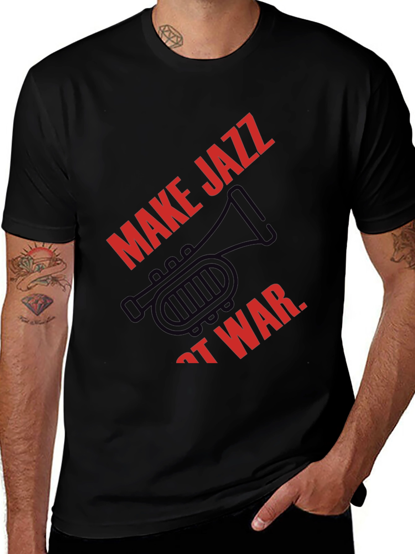Make Jazz Not War Graphic Tee
