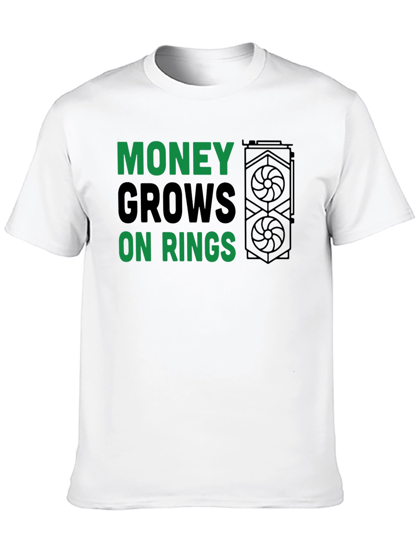 Money Grows On Rings T-Shirt - Crypto Mining Apparel
