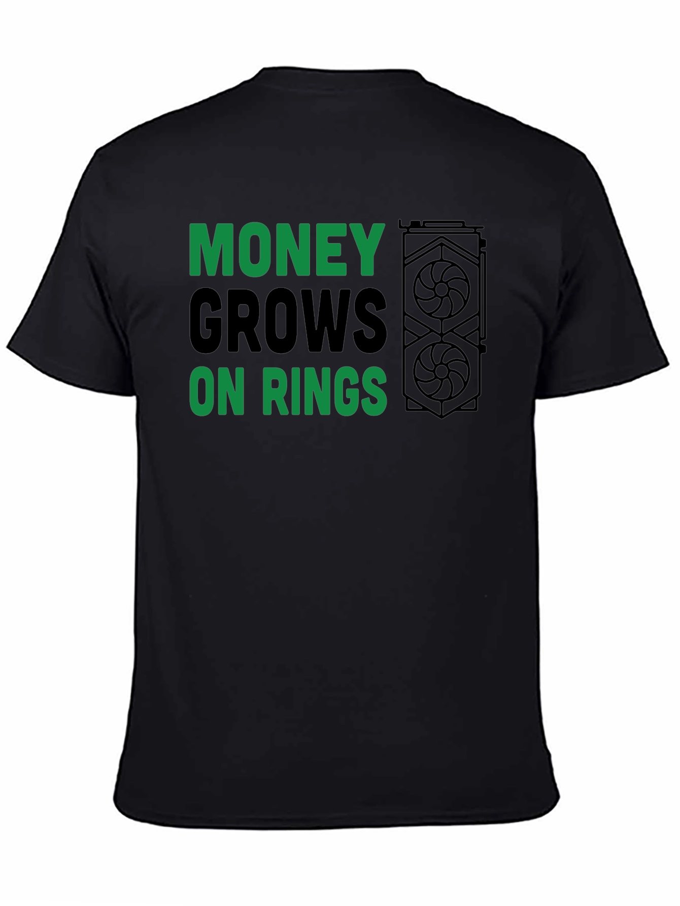 Money Grows On Rings T-Shirt - Crypto Mining Apparel