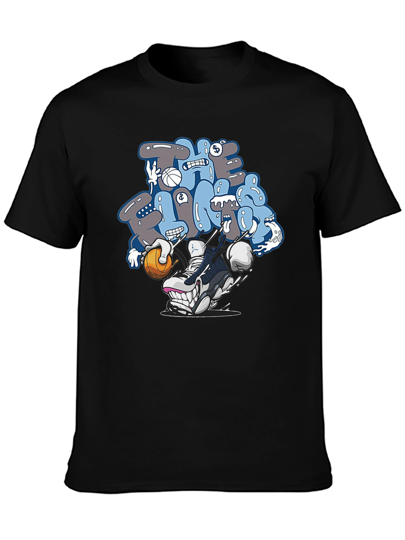 Cartoon Sneaker Graphic T-Shirt