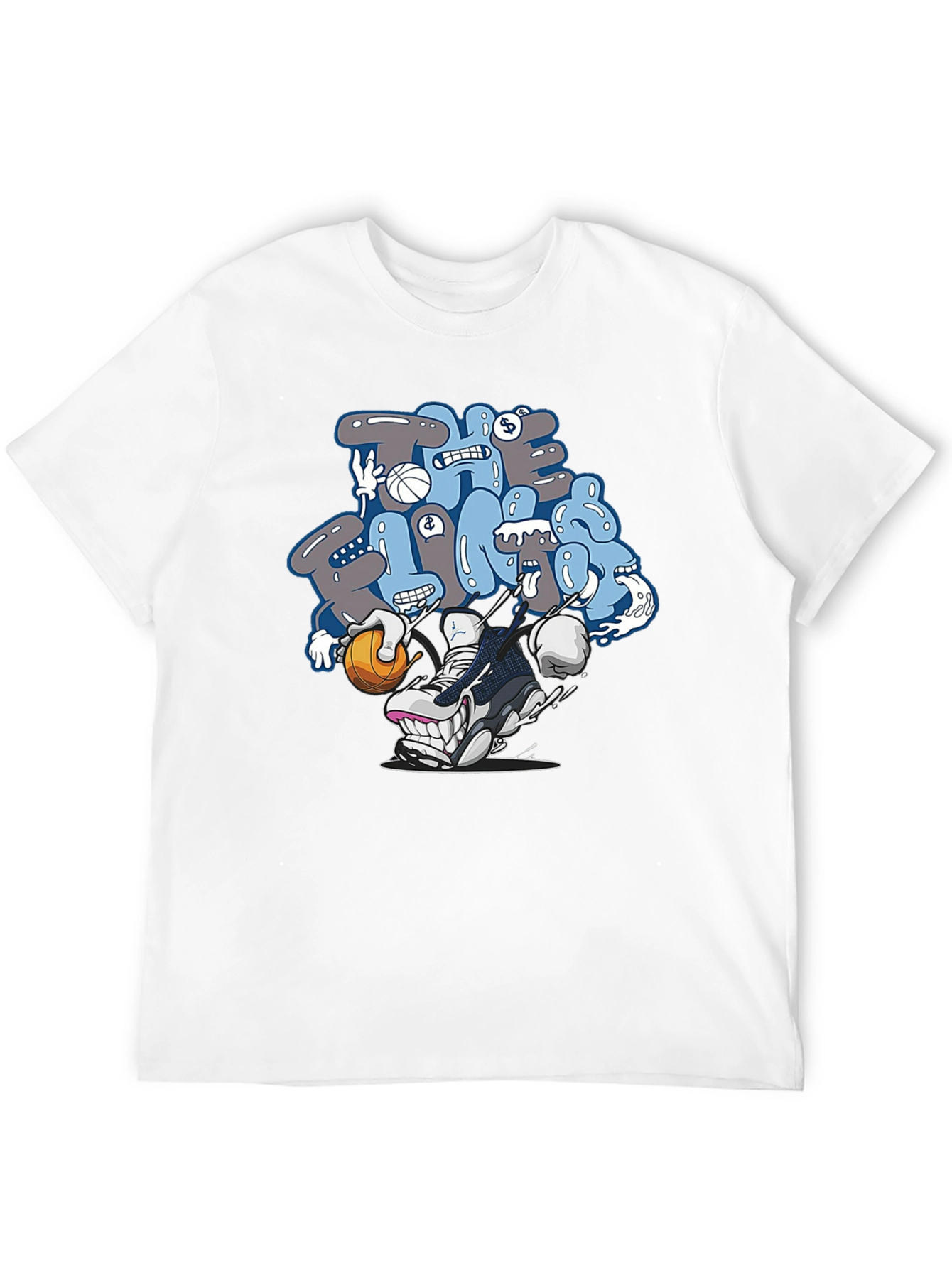 Cartoon Sneaker Graphic T-Shirt