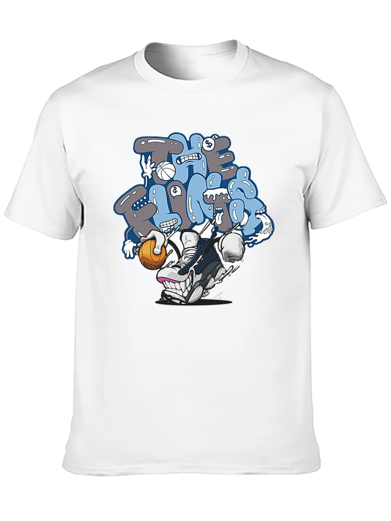 Cartoon Sneaker Graphic T-Shirt