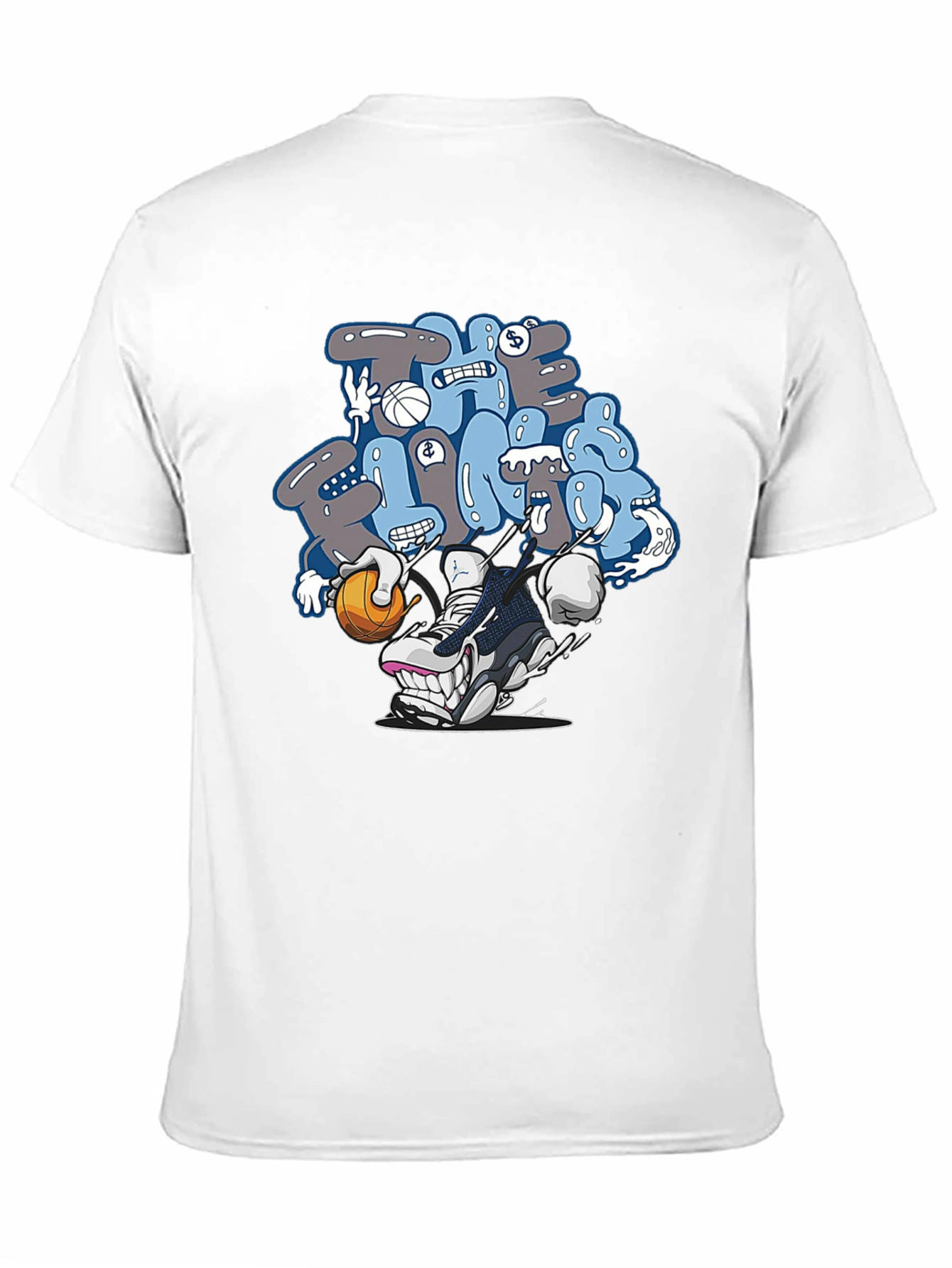 Cartoon Sneaker Graphic T-Shirt