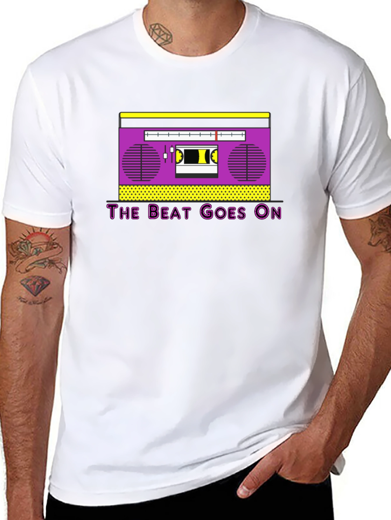 Retro Boombox T-Shirt - The Beat Goes On