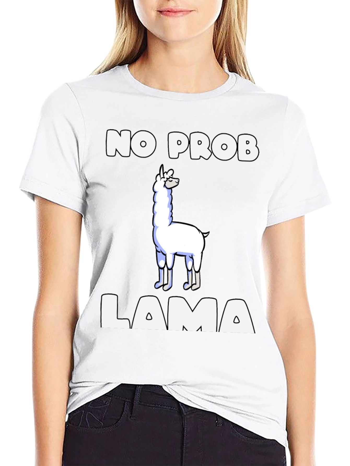No Prob Llama T-Shirt Funny Graphic Tee