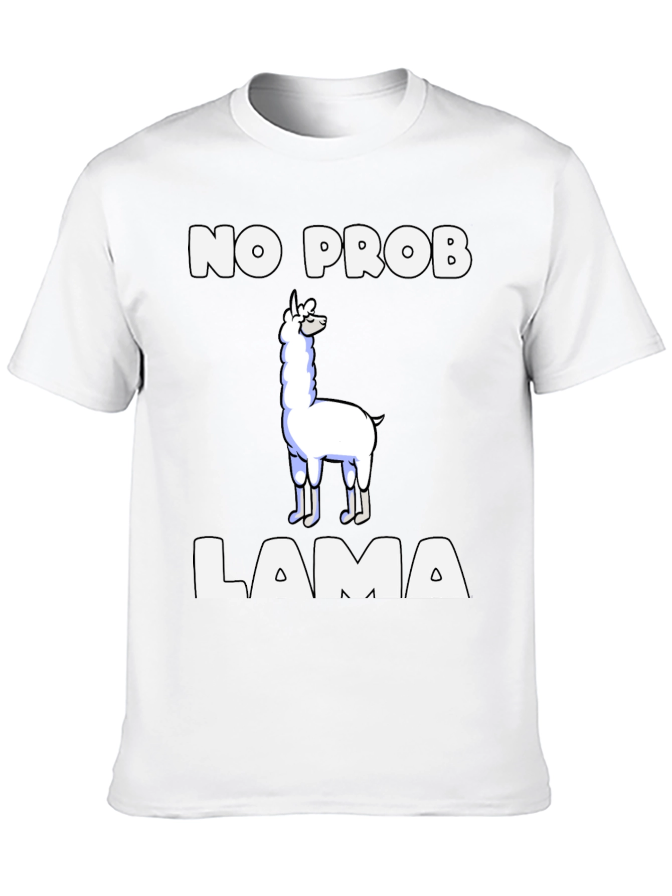 No Prob Llama T-Shirt Funny Graphic Tee