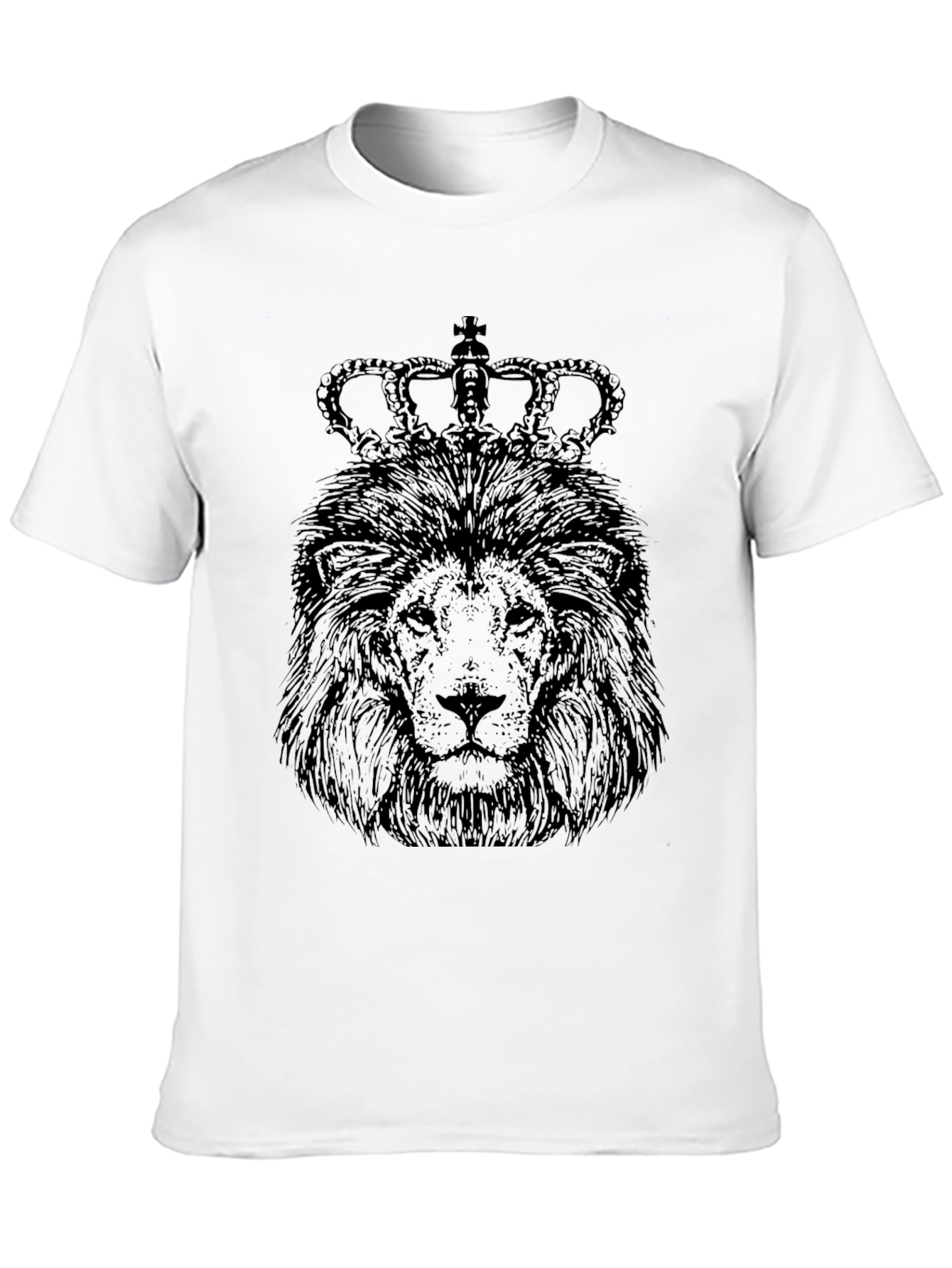Lion King Graphic Tee - Black Crew Neck
