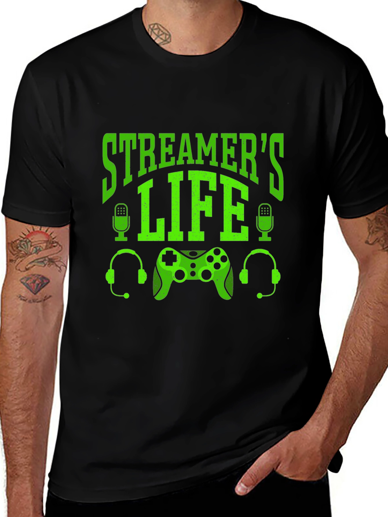 Streamers Life Gaming T-Shirt - Black