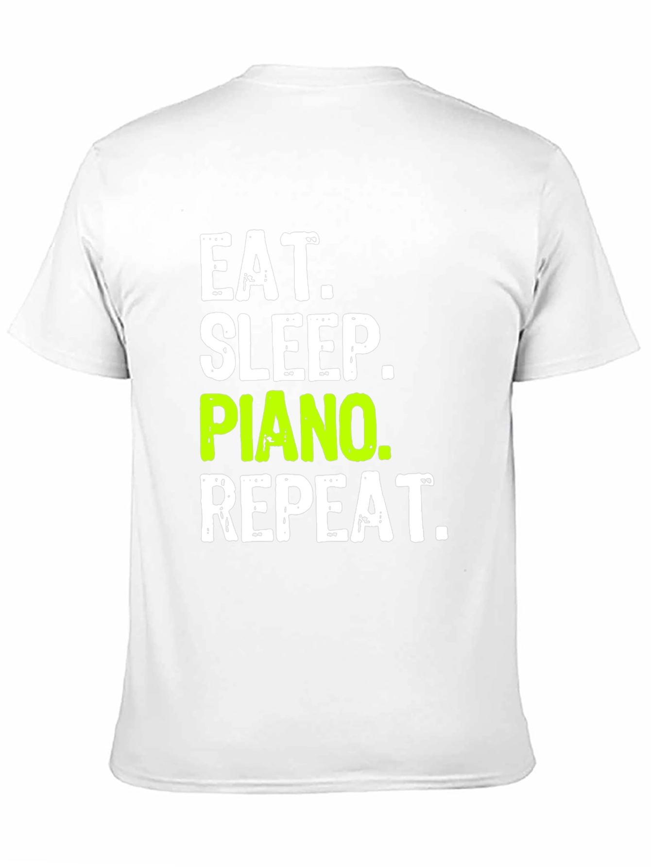 Eat Sleep Piano Repeat Black T-Shirt