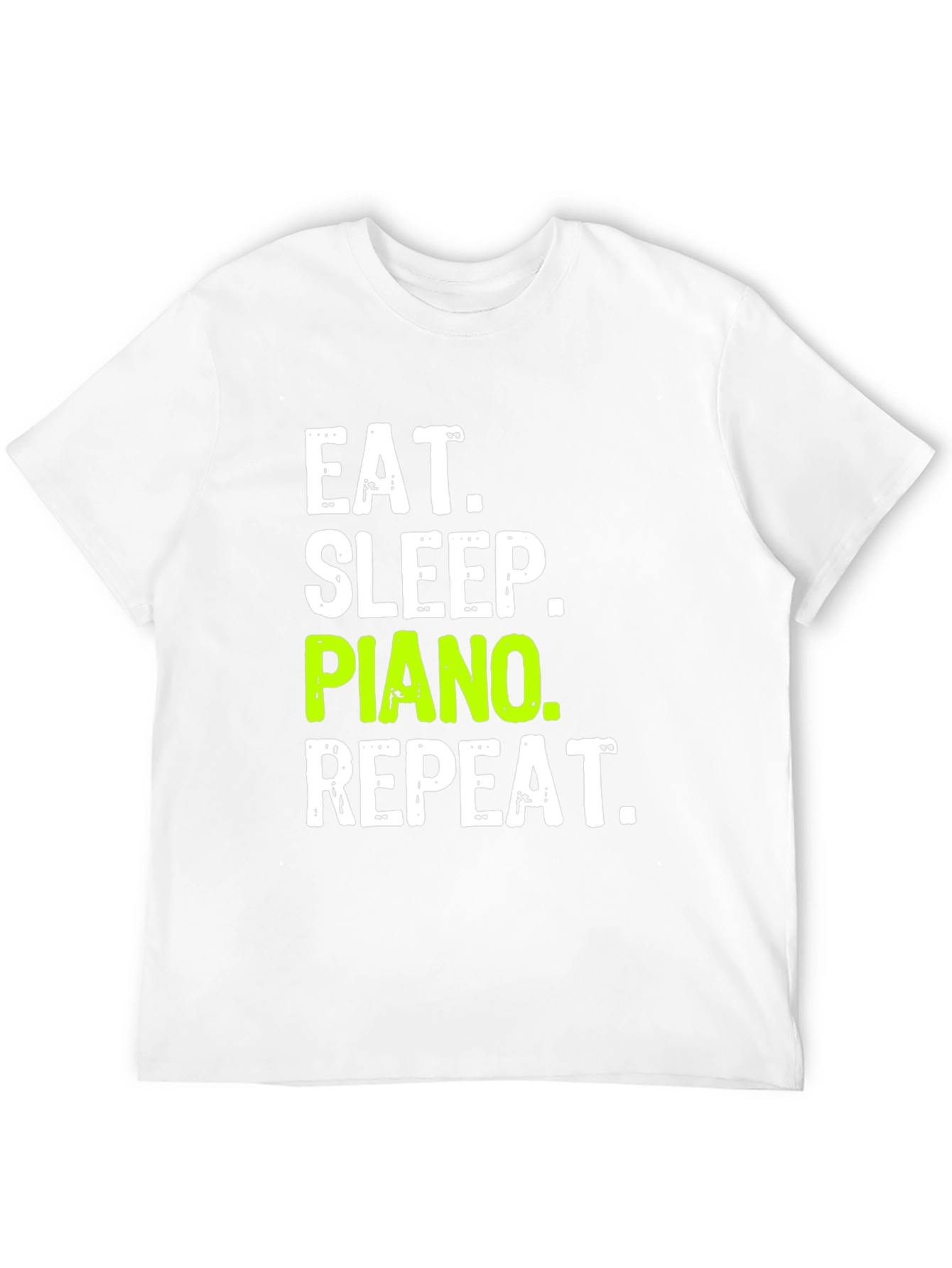Eat Sleep Piano Repeat Black T-Shirt