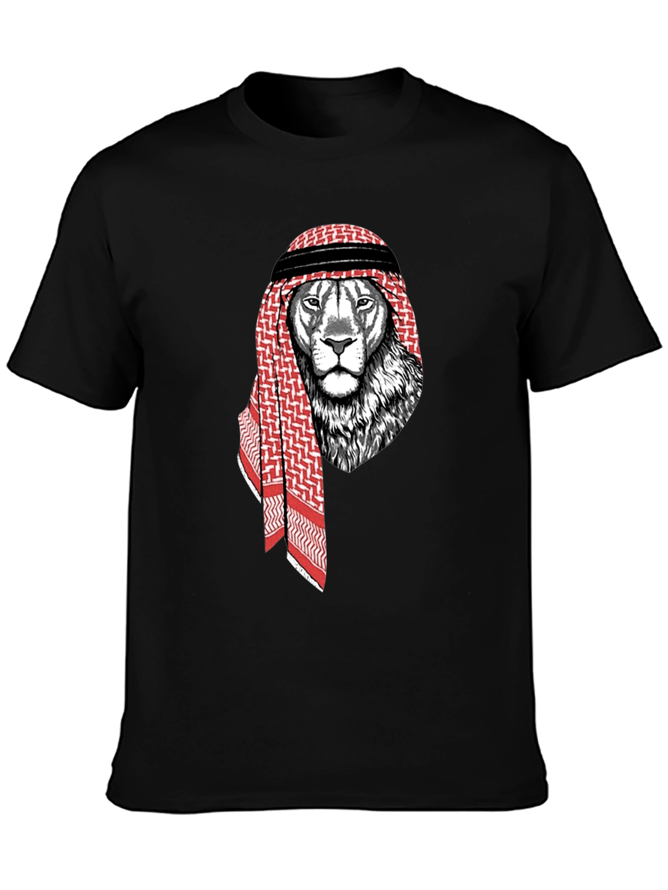 Lion Shemagh T-Shirt - Urban Streetwear Graphic Tee