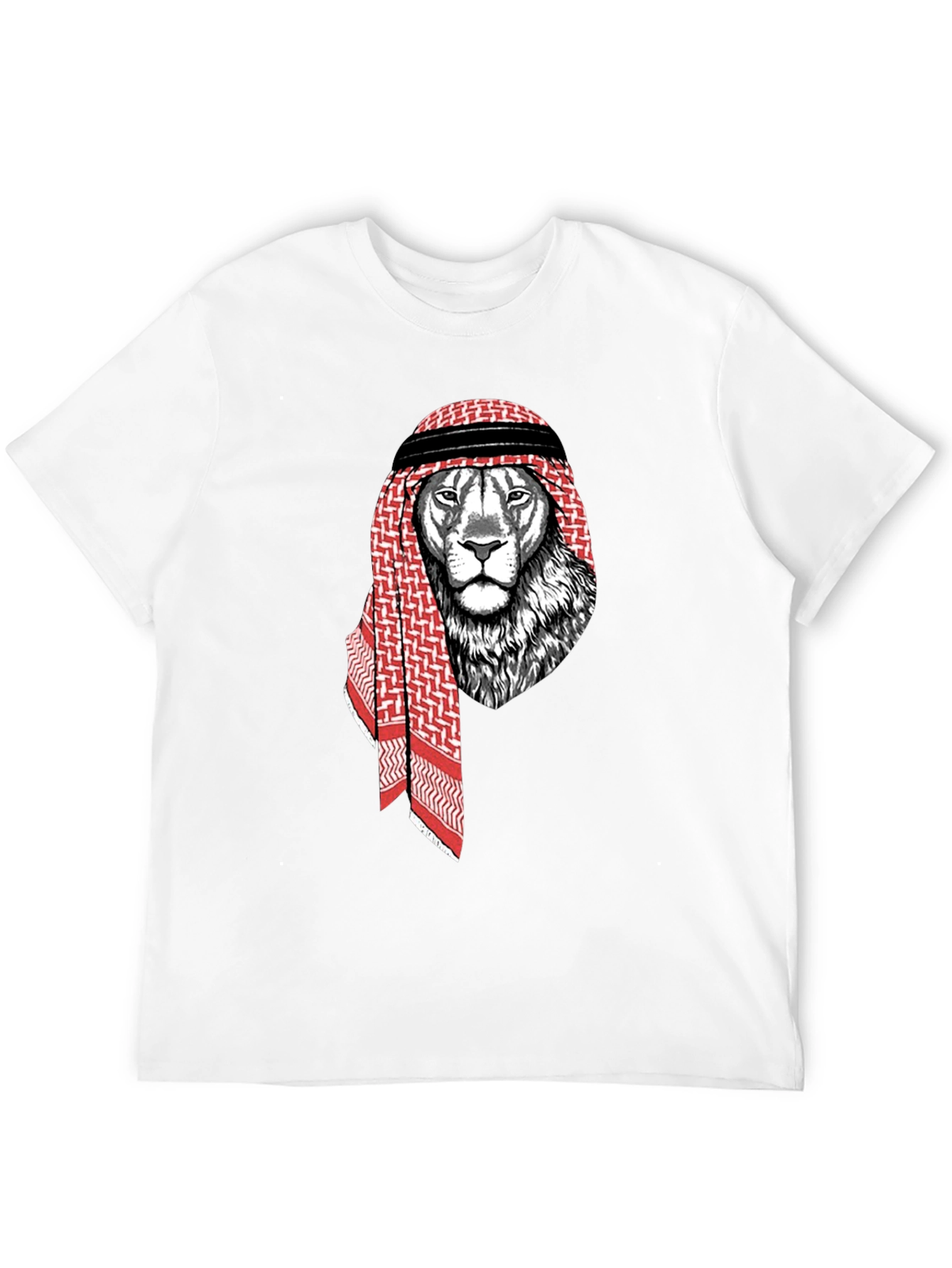 Lion Shemagh T-Shirt - Urban Streetwear Graphic Tee