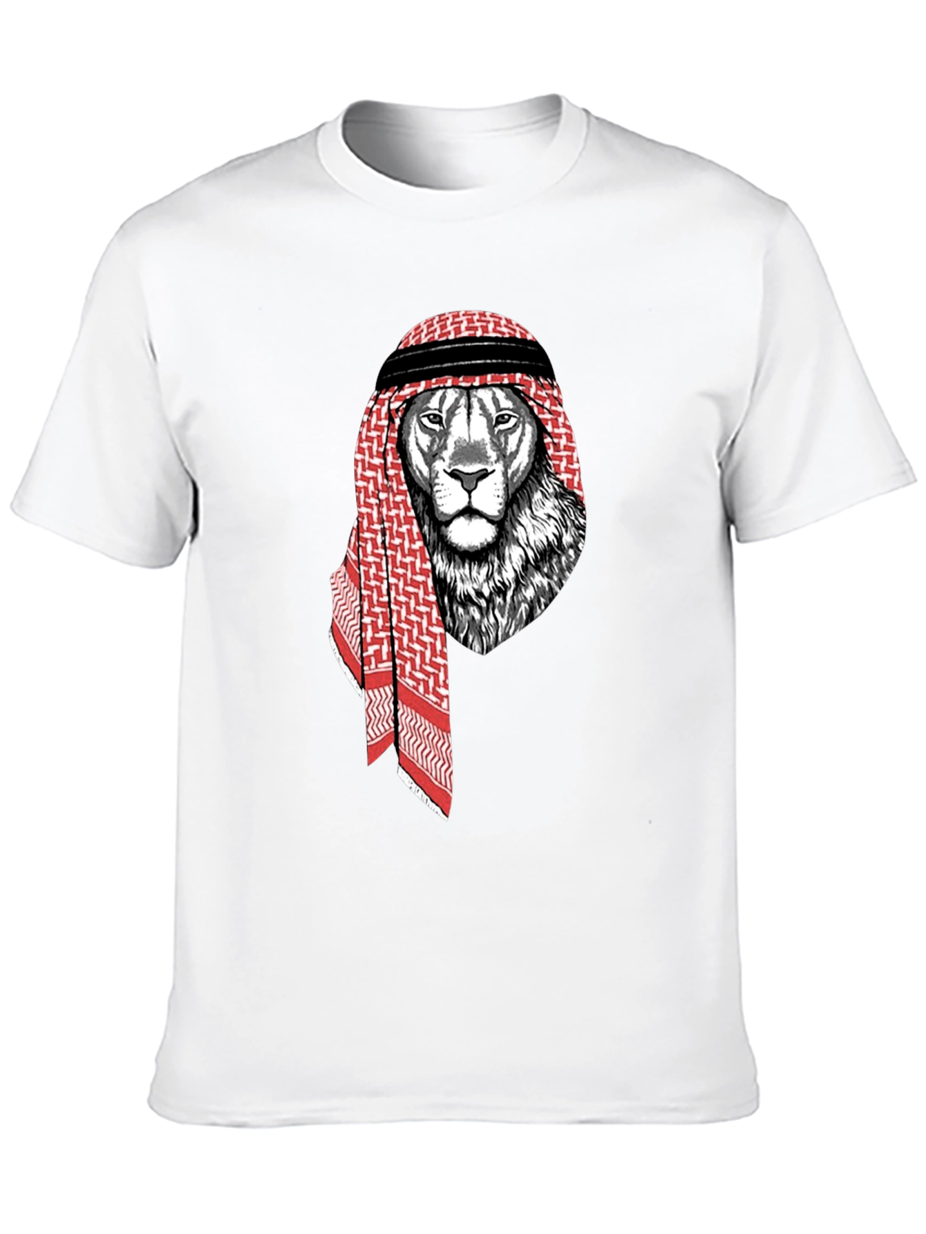 Lion Shemagh T-Shirt - Urban Streetwear Graphic Tee