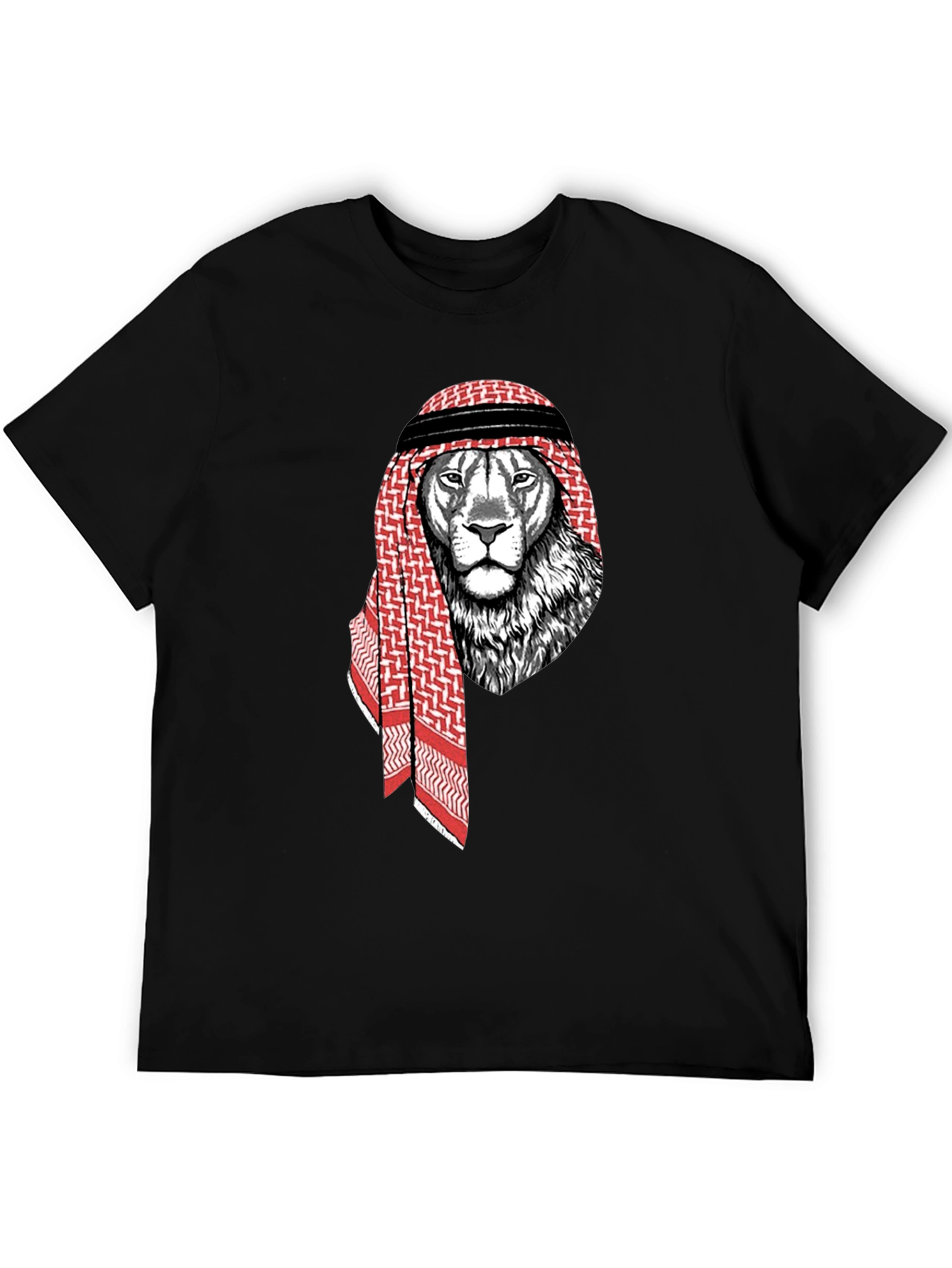 Lion Shemagh T-Shirt - Urban Streetwear Graphic Tee