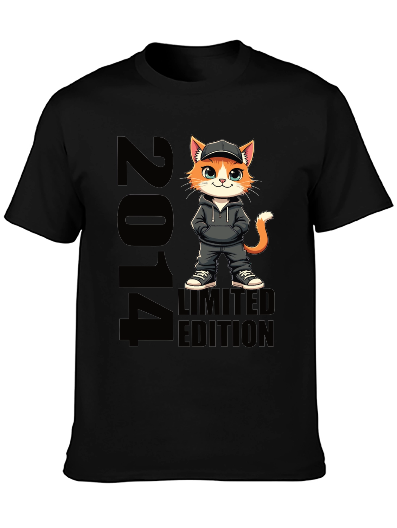 2014 Limited Edition Cat Graphic T-Shirt
