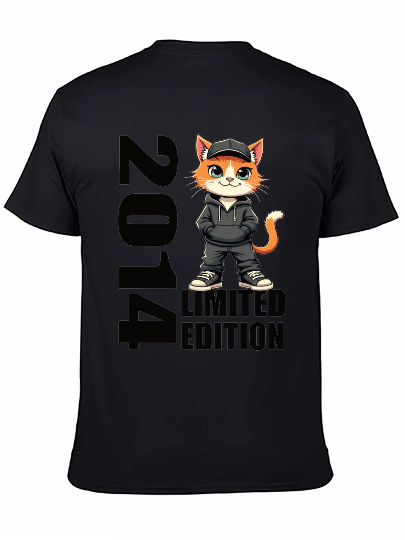 2014 Limited Edition Cat Graphic T-Shirt