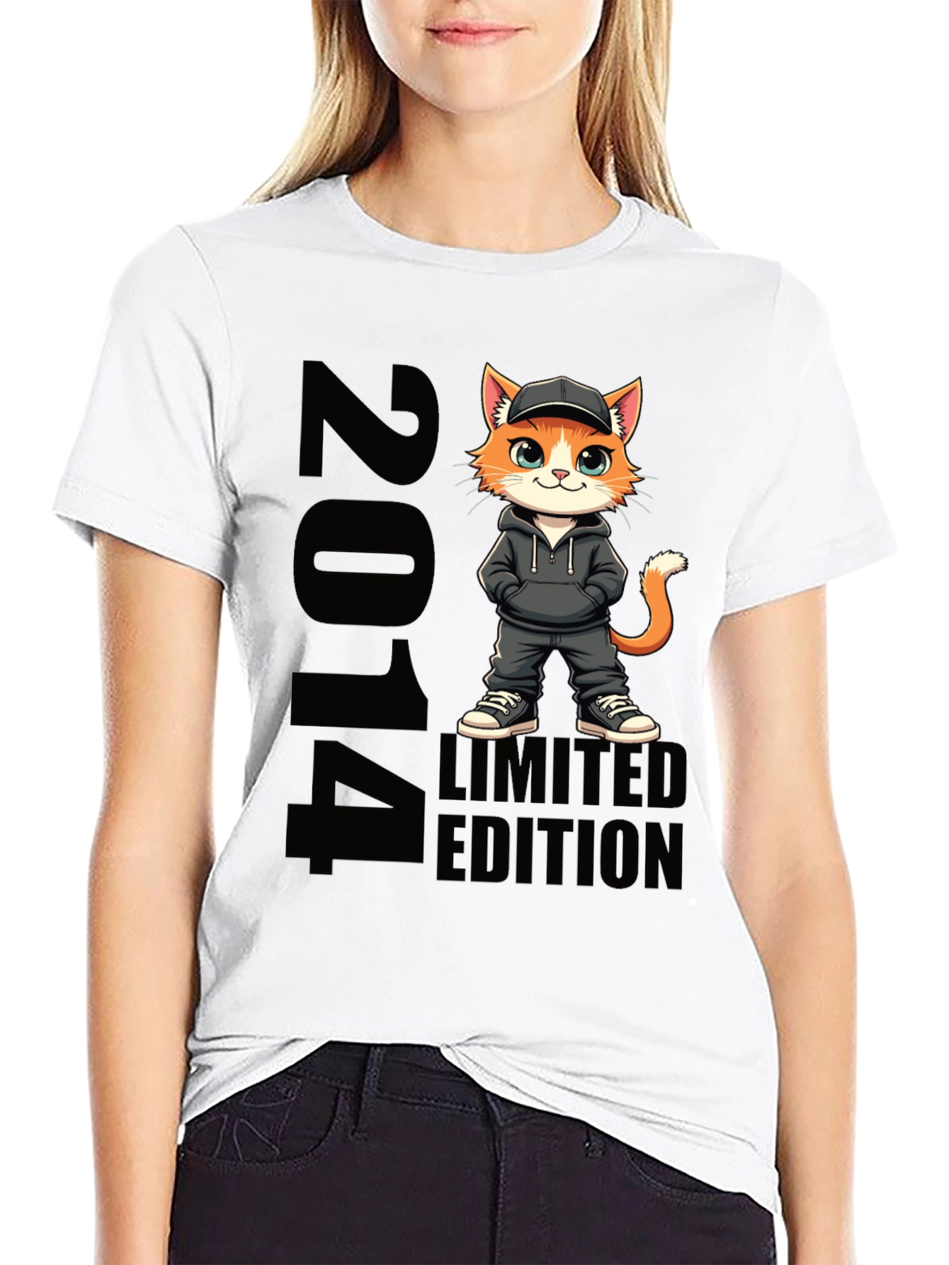 2014 Limited Edition Cat Graphic T-Shirt