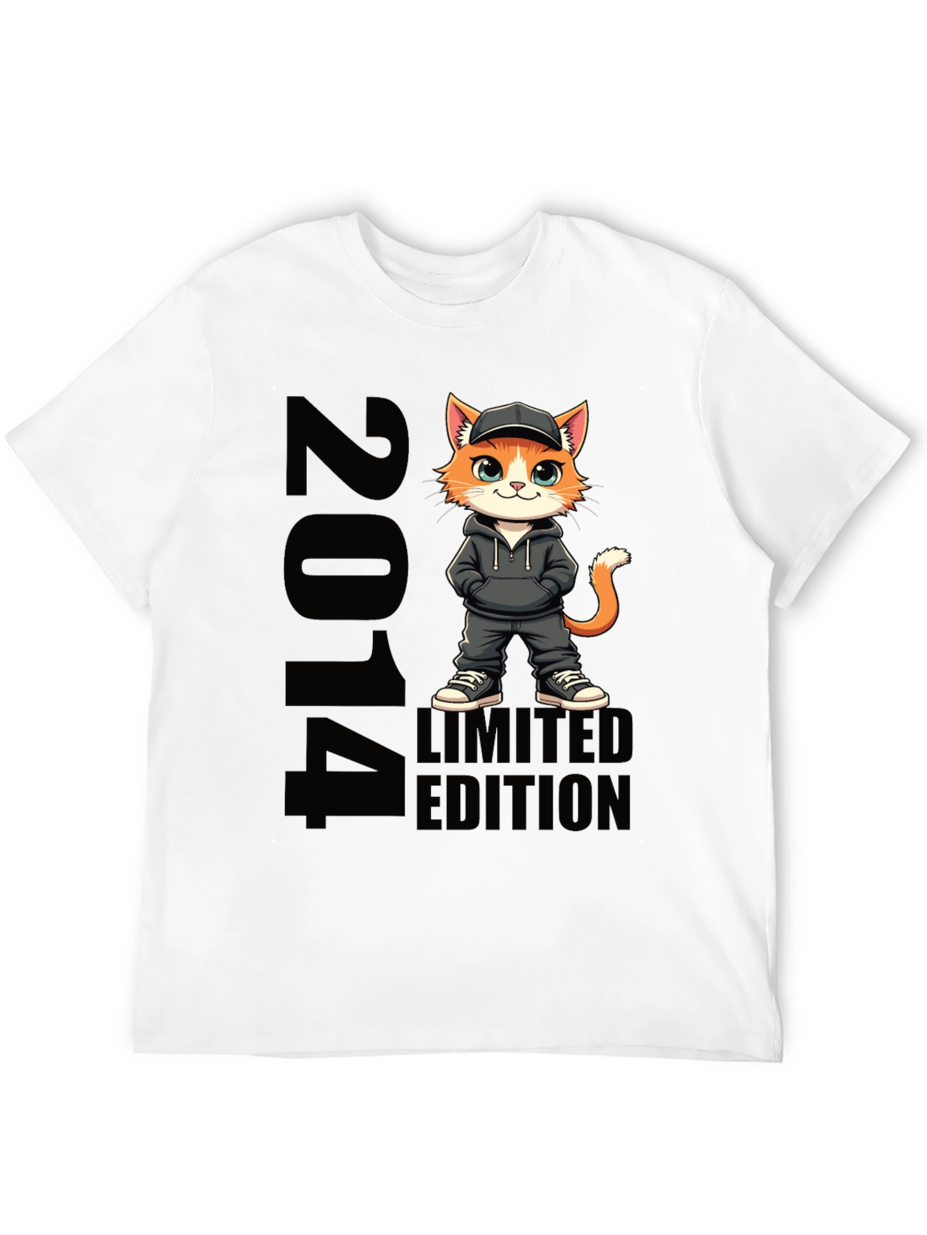 2014 Limited Edition Cat Graphic T-Shirt