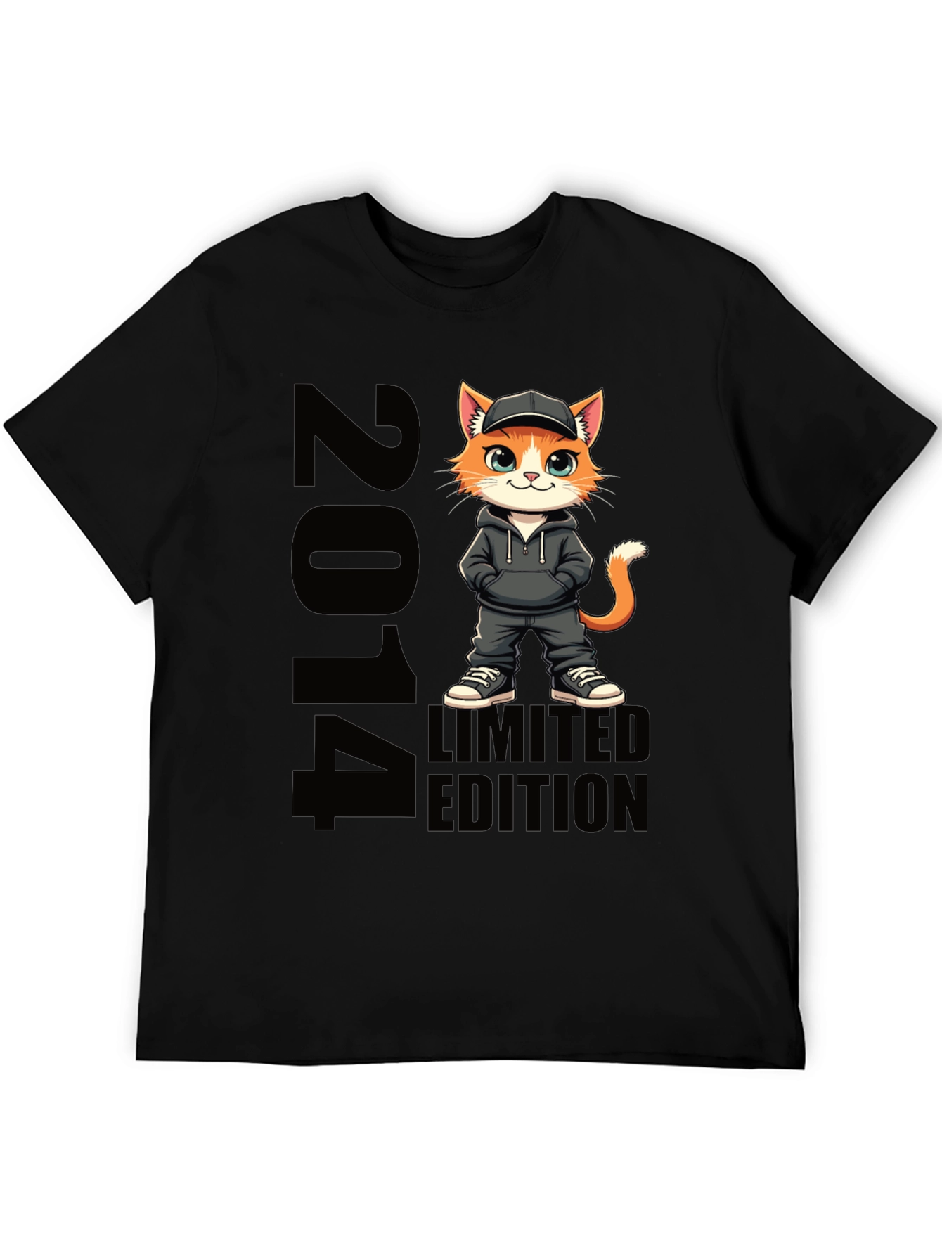2014 Limited Edition Cat Graphic T-Shirt