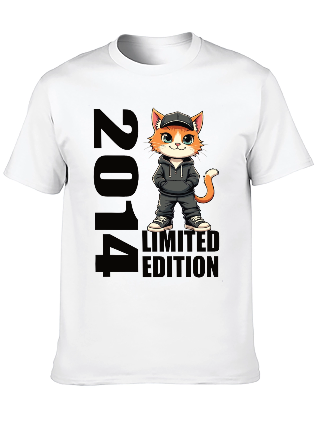 2014 Limited Edition Cat Graphic T-Shirt