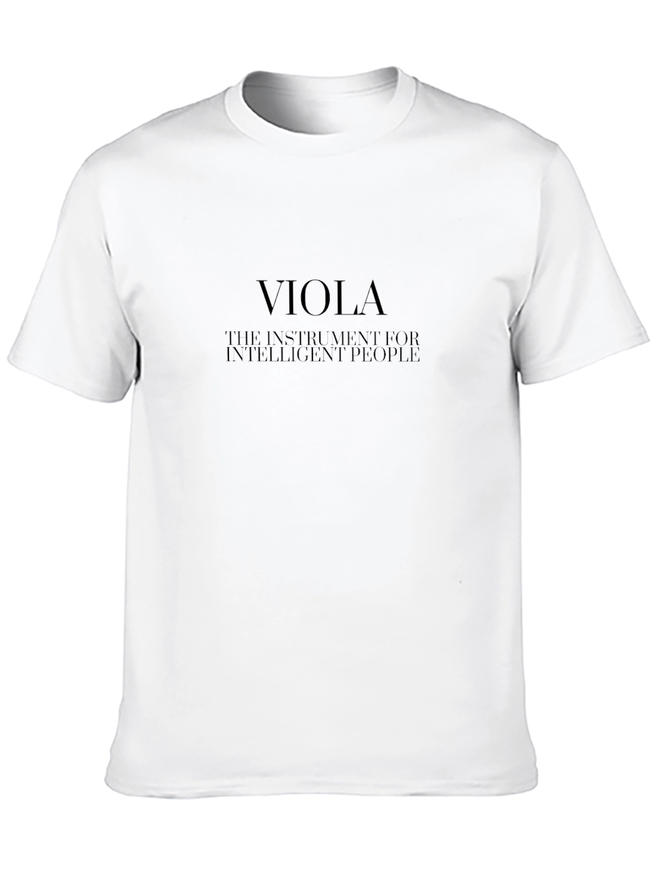 Viola Instrument T-Shirt for Intelligent People - Black