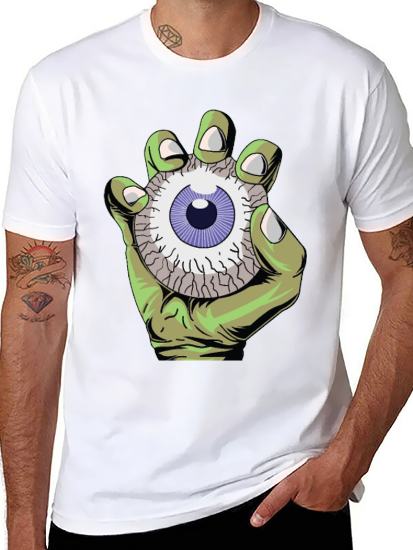 Eye See You Graphic Tee - Zombie Hand Design