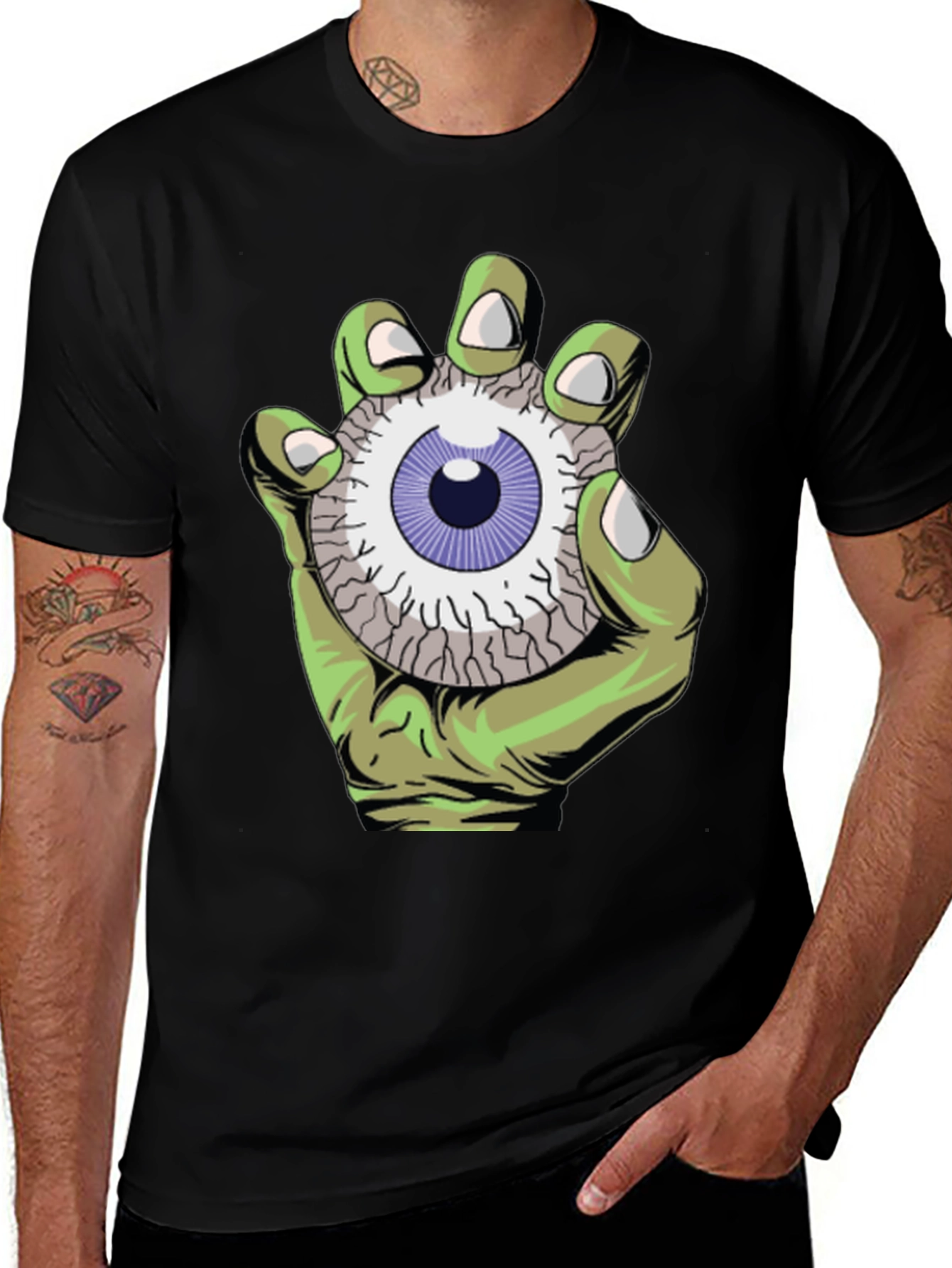 Eye See You Graphic Tee - Zombie Hand Design