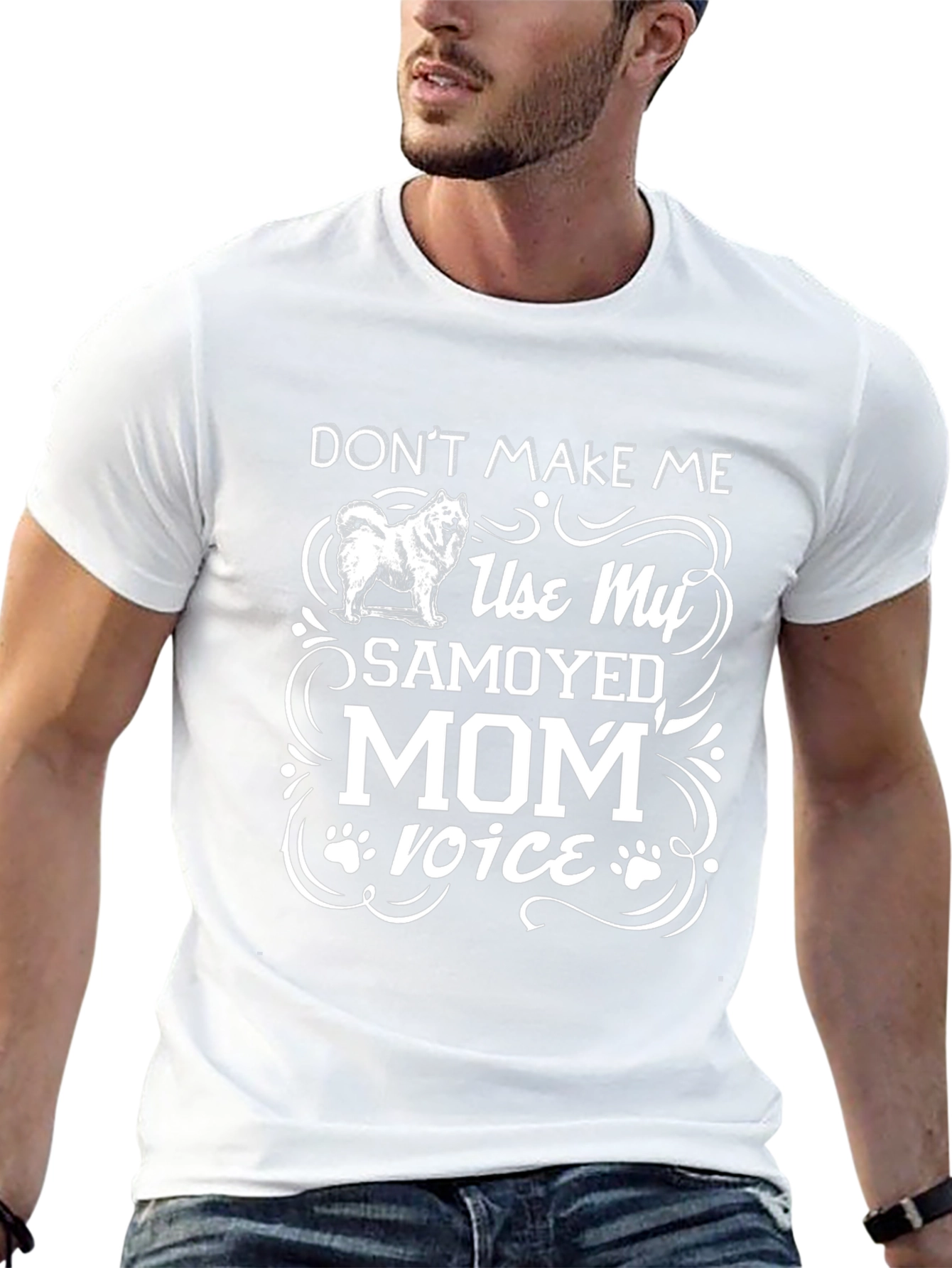 Samoyed Mom Voice T-Shirt - Dog Lover Tee