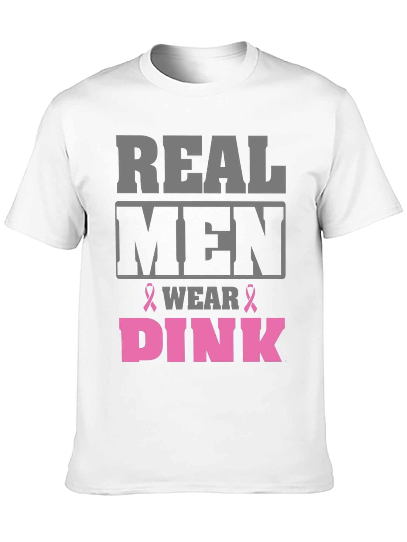Real Men Wear Pink T-Shirt Breast Cancer Awareness