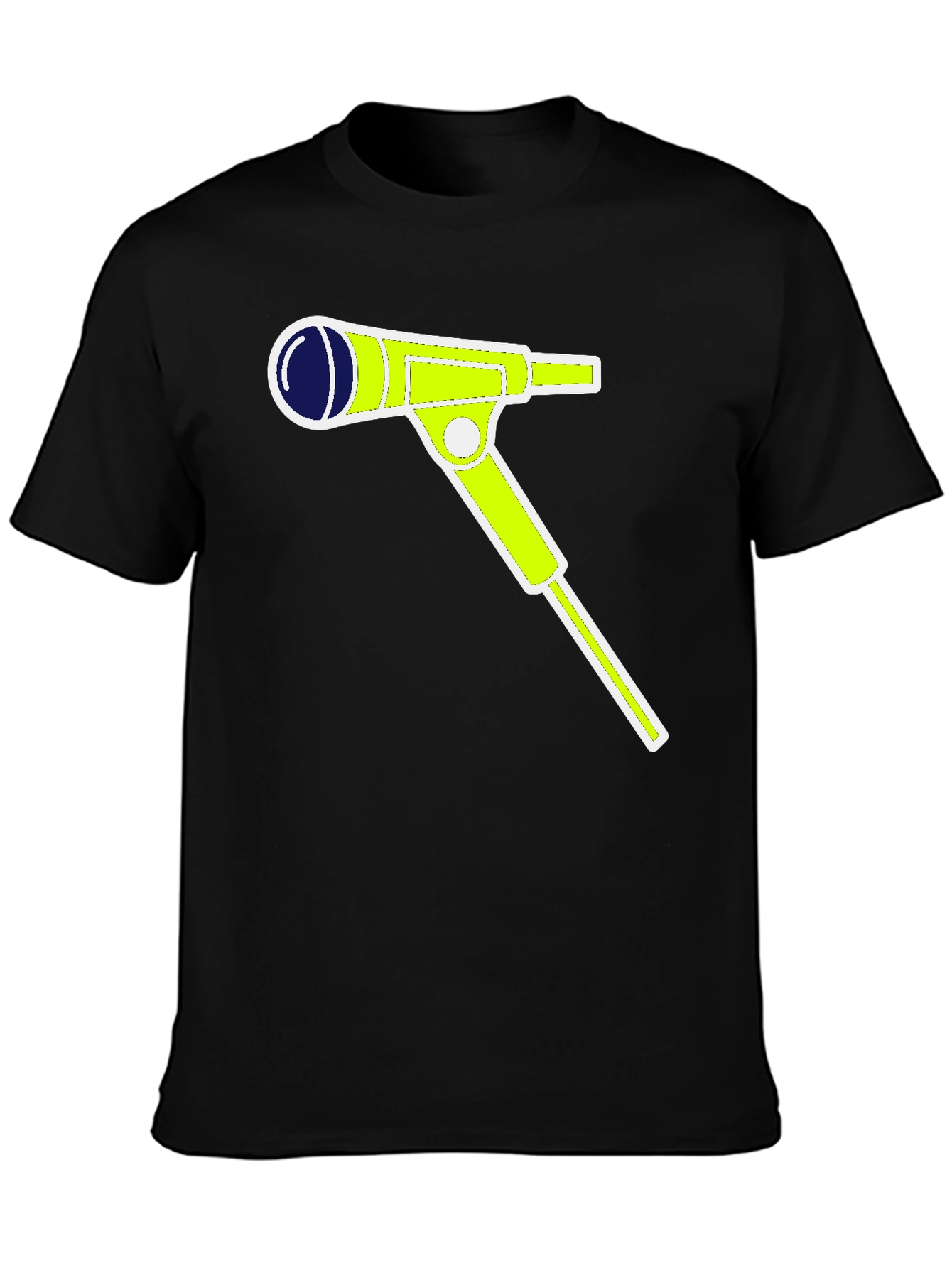 Microphone Graphic Black Tee
