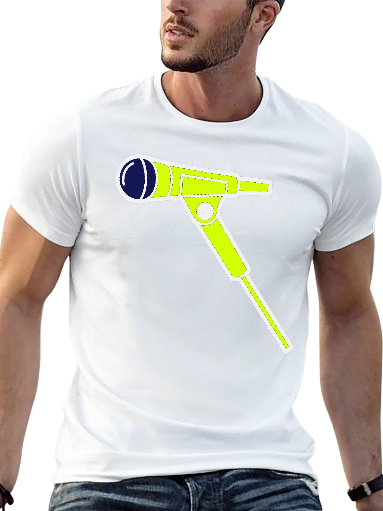 Microphone Graphic Black Tee