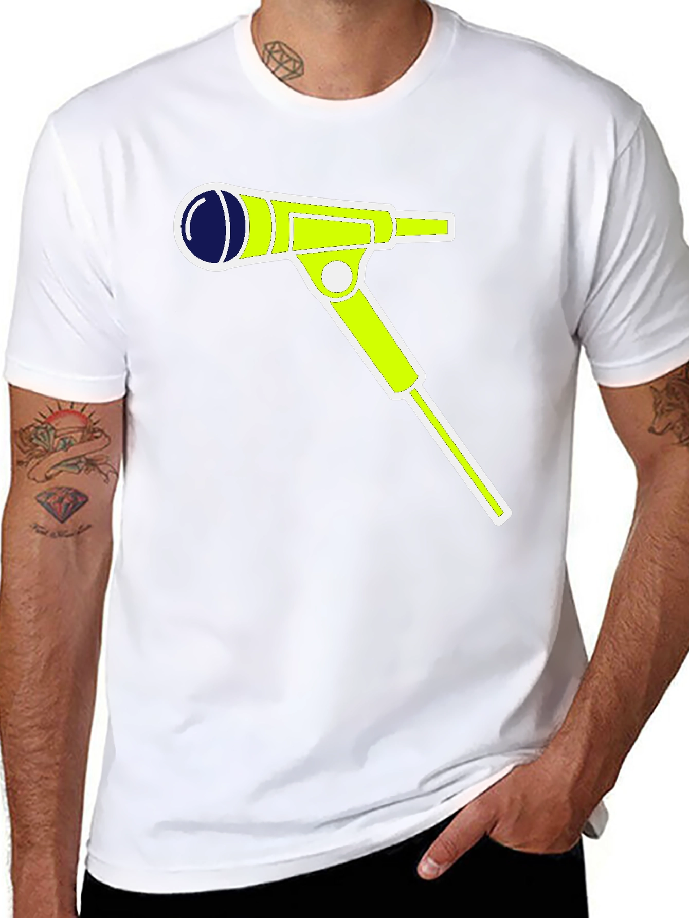Microphone Graphic Black Tee