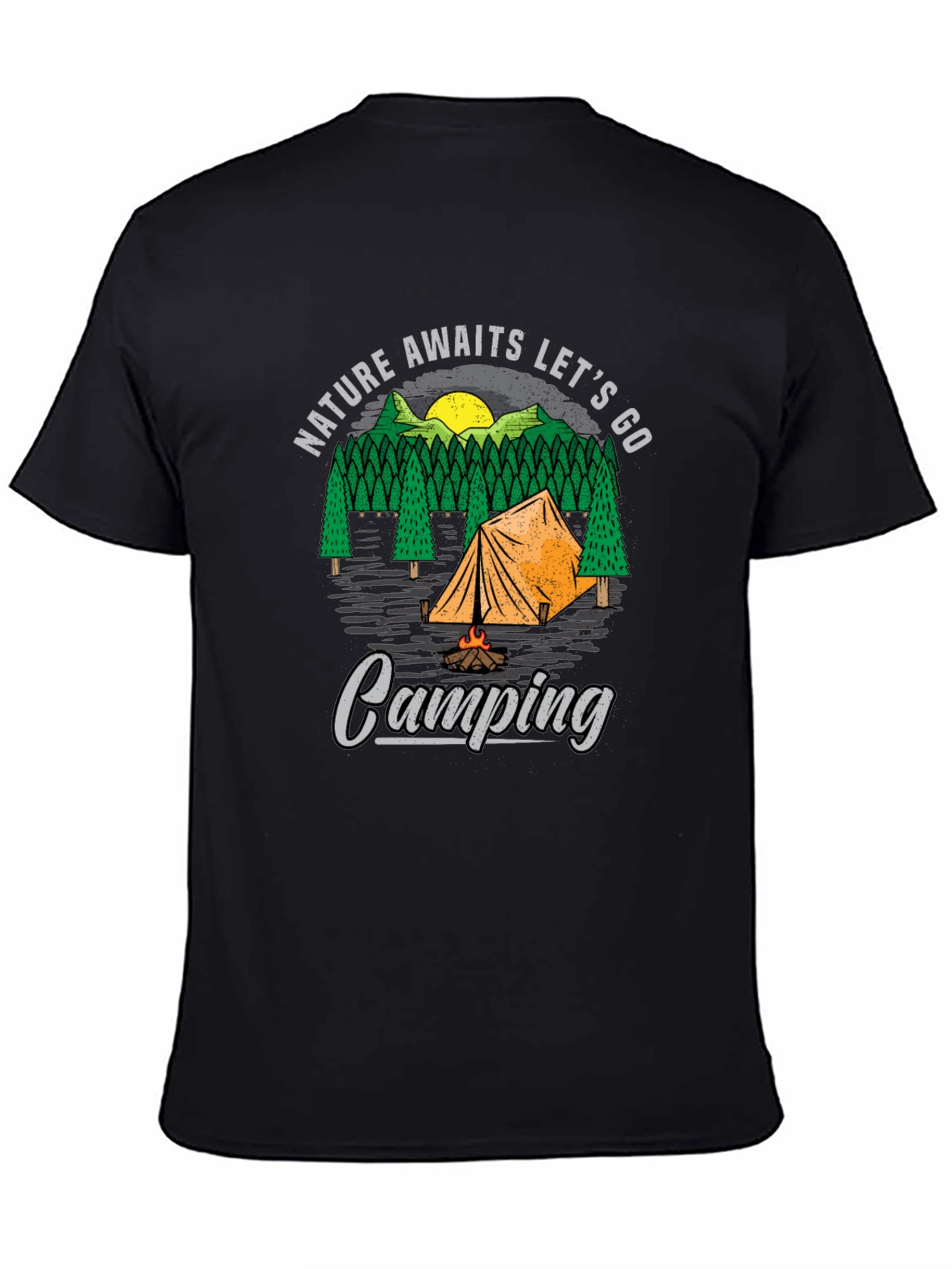 Nature Awaits Camping Graphic Tee