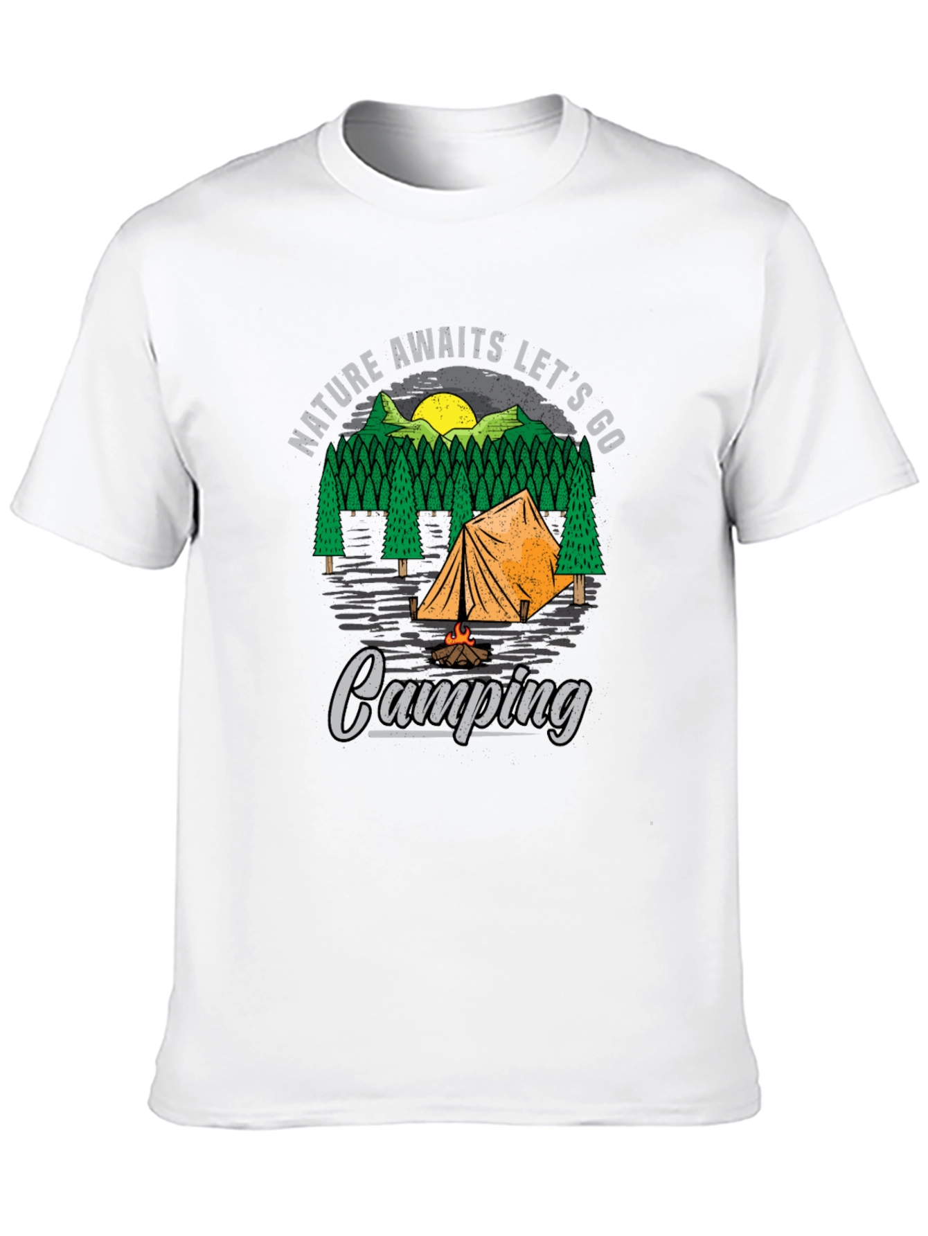 Nature Awaits Camping Graphic Tee