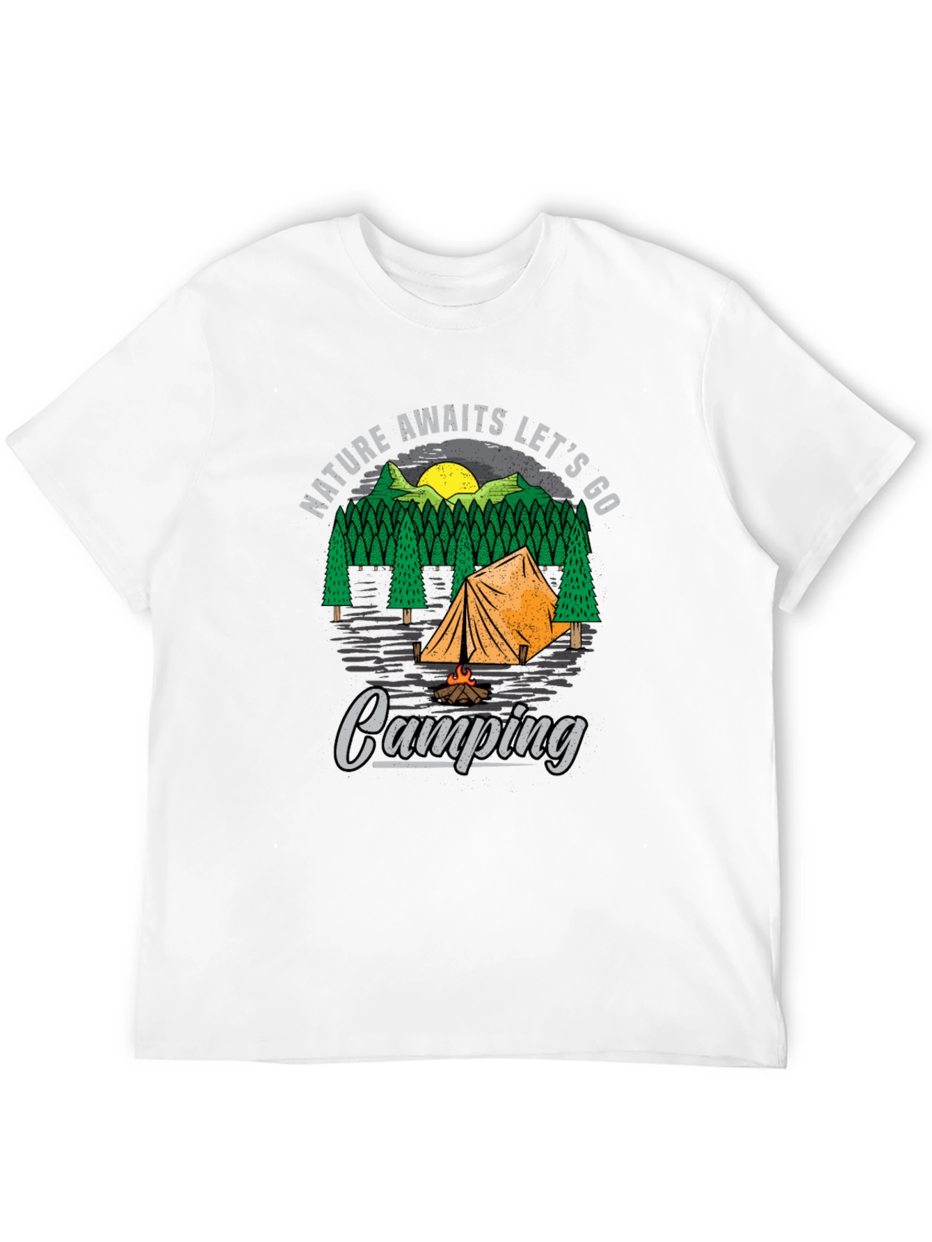 Nature Awaits Camping Graphic Tee