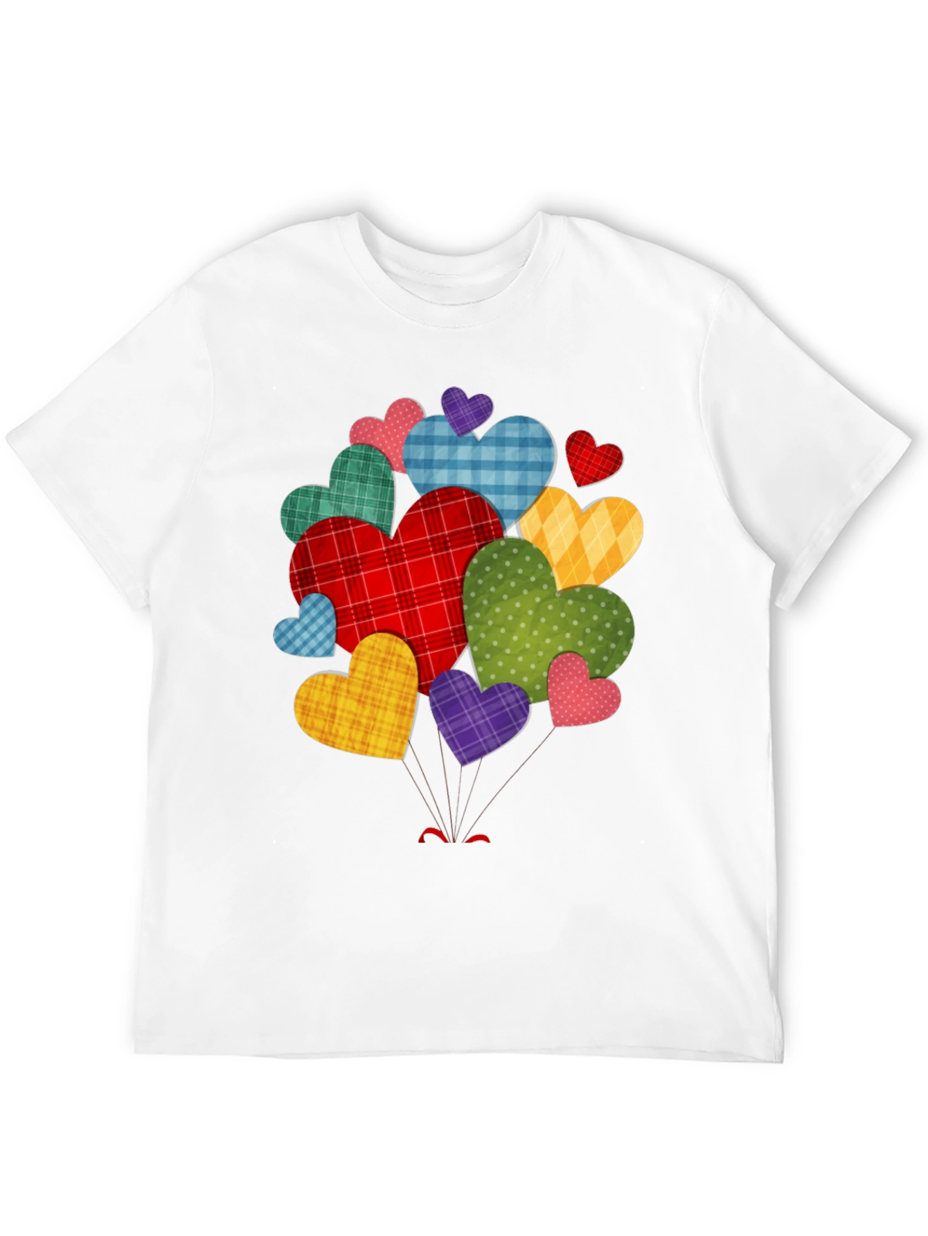 Heart Cluster Black T-Shirt - Mens