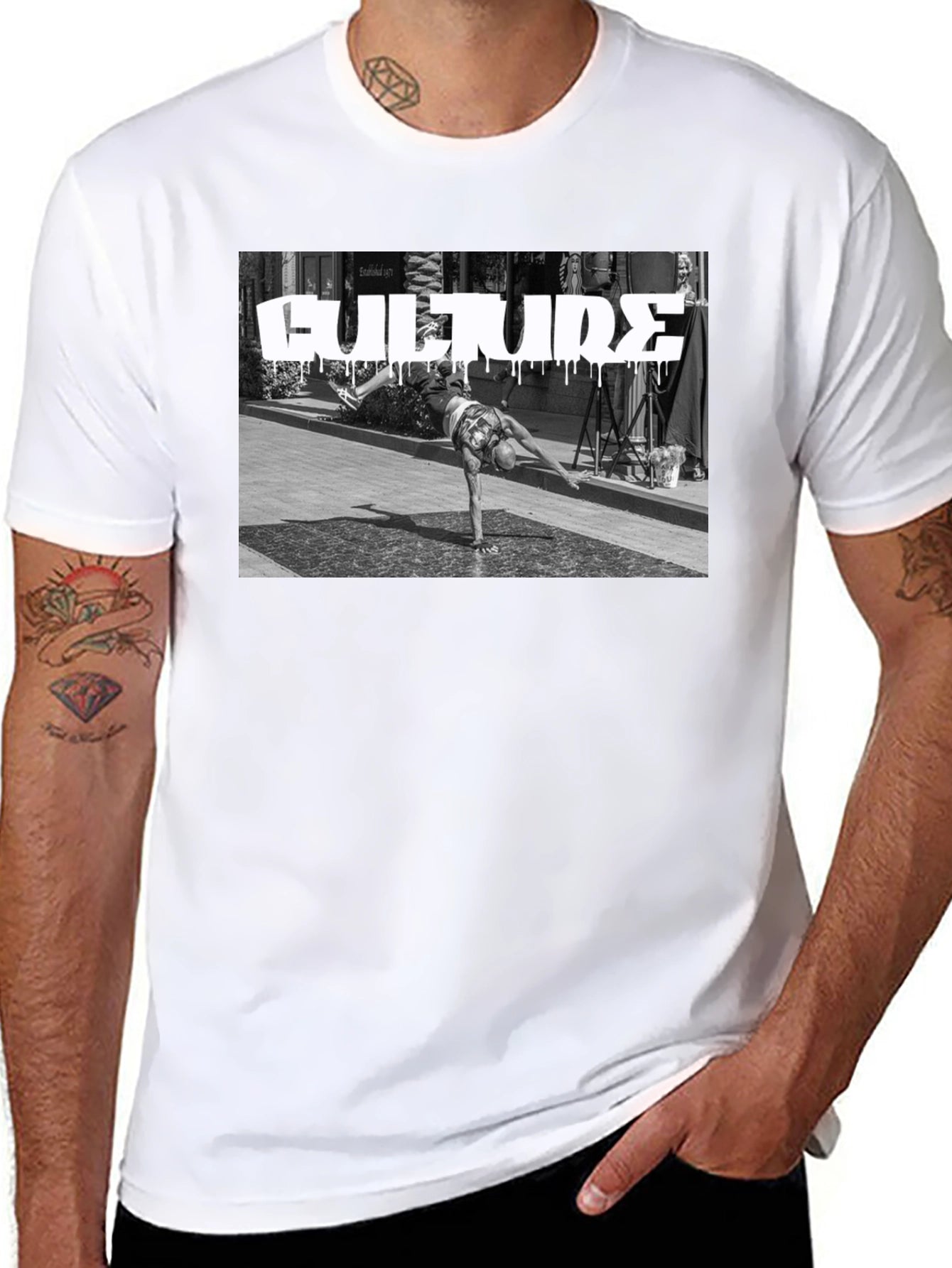 Culture Streetwear Graphic Tee - Black