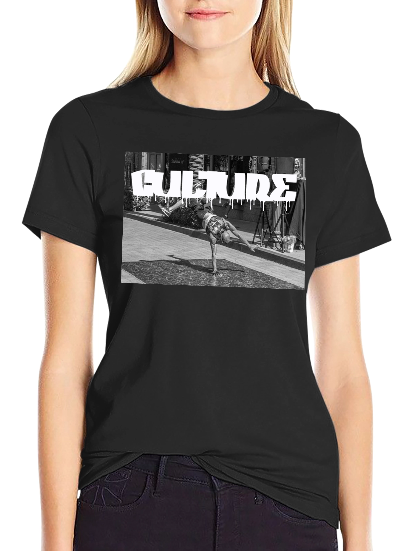 Culture Streetwear Graphic Tee - Black