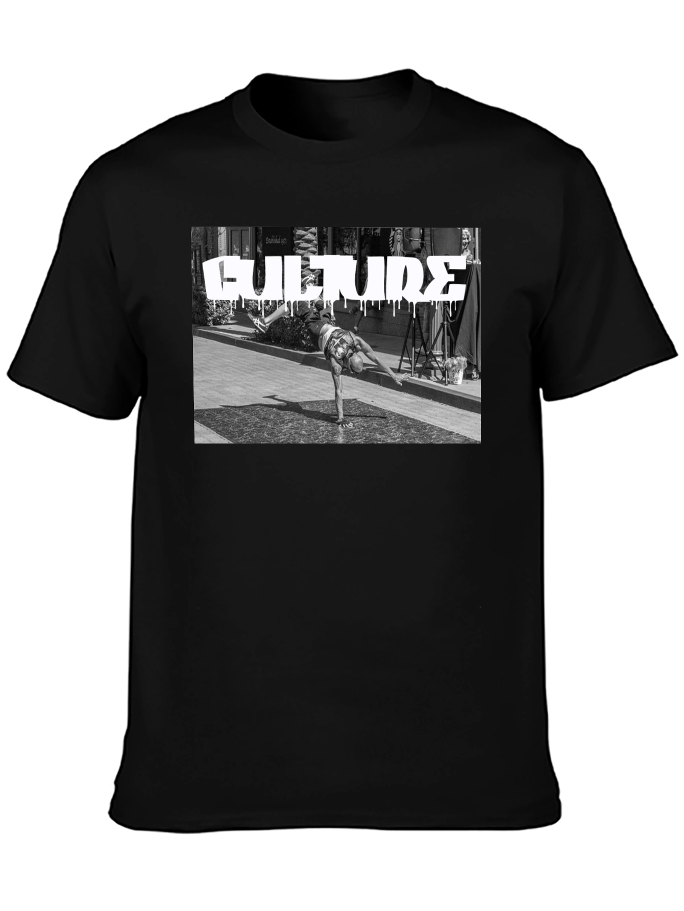 Culture Streetwear Graphic Tee - Black
