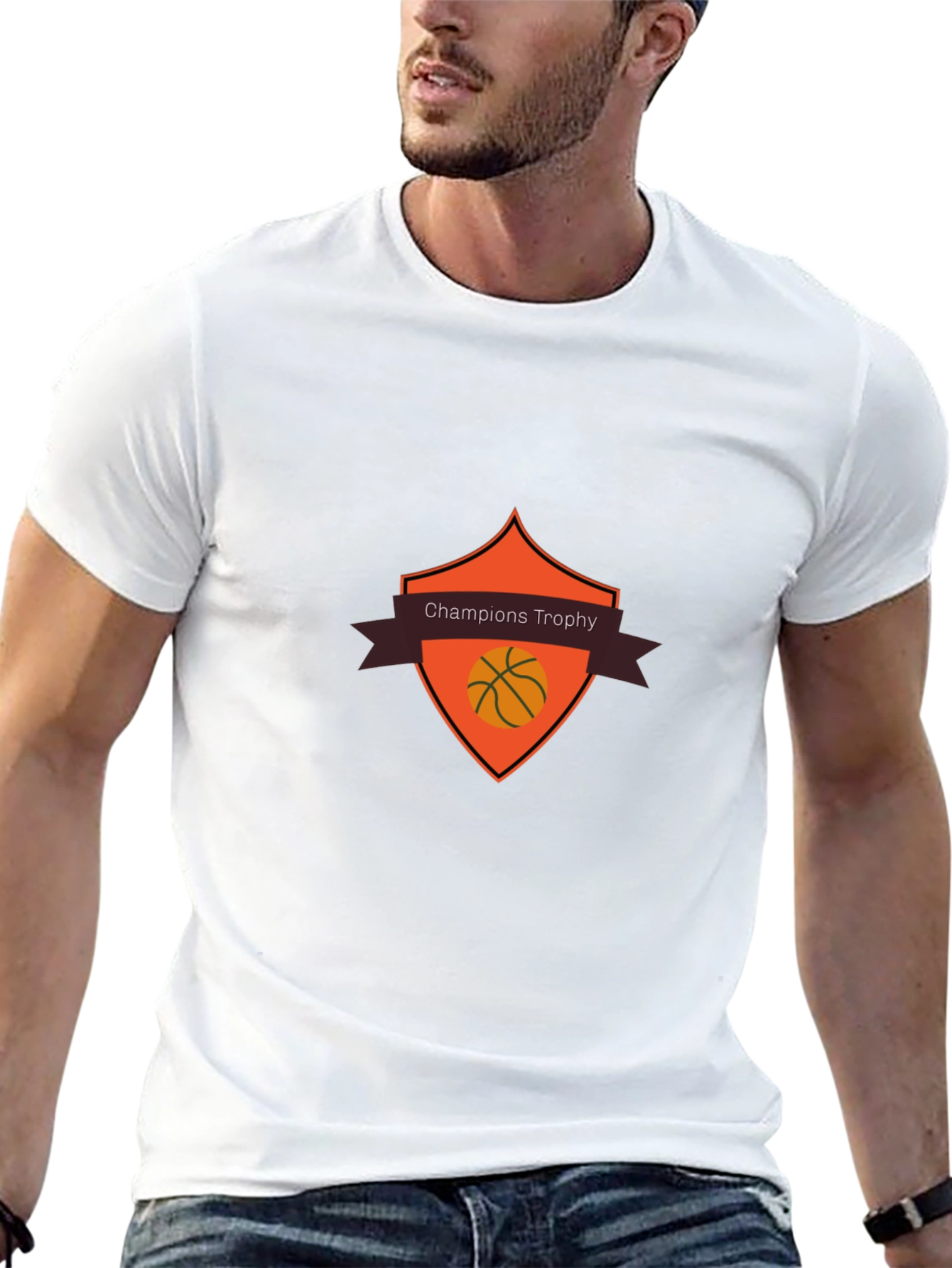 Champions Trophy Basketball Graphic T-Shirt