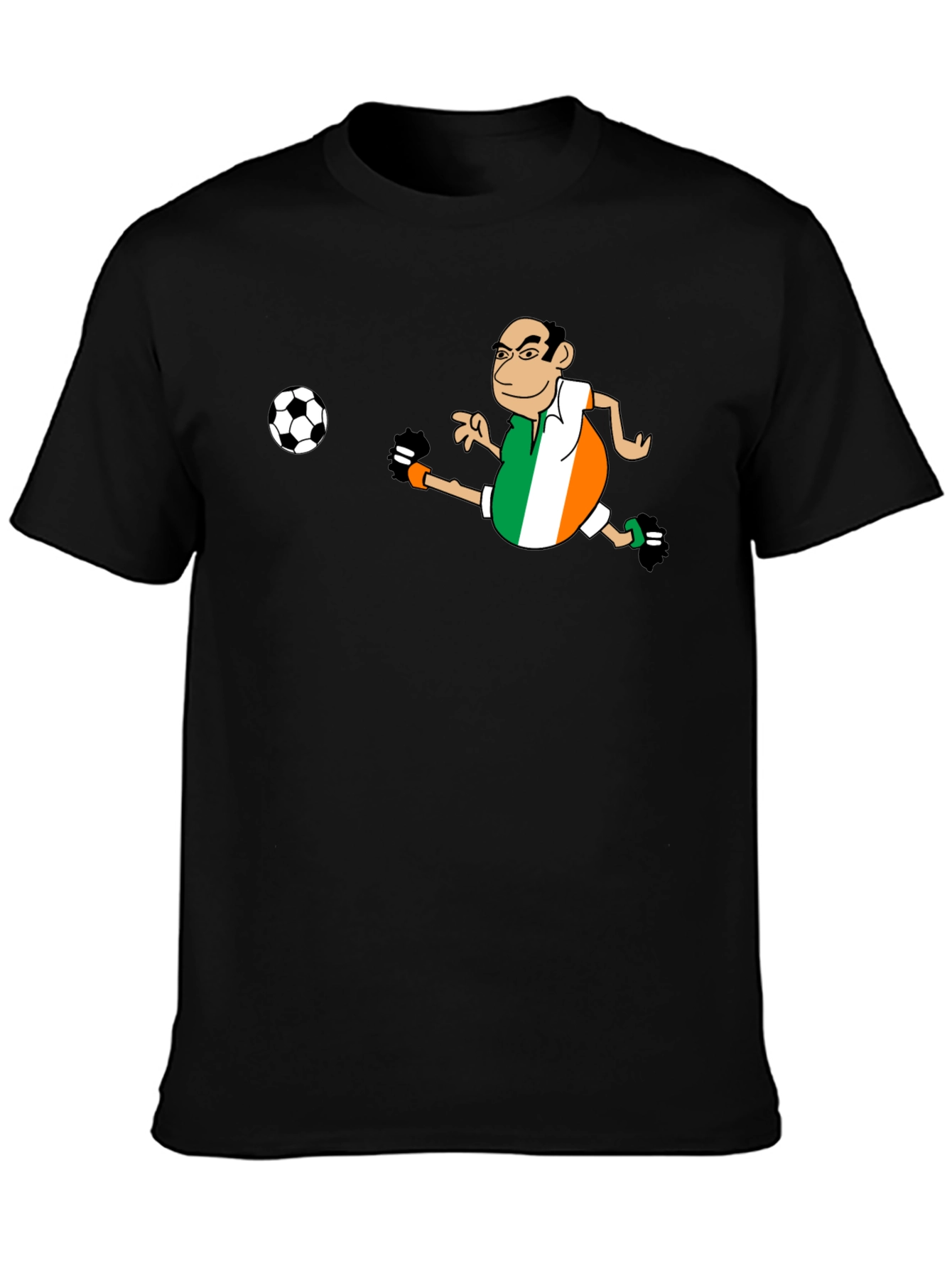Ireland Soccer T-Shirt - Funny Cartoon Design