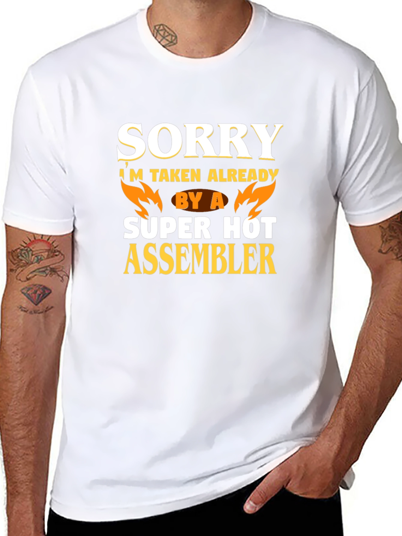 Funny Sorry Taken By A Hot Assembler T-Shirt