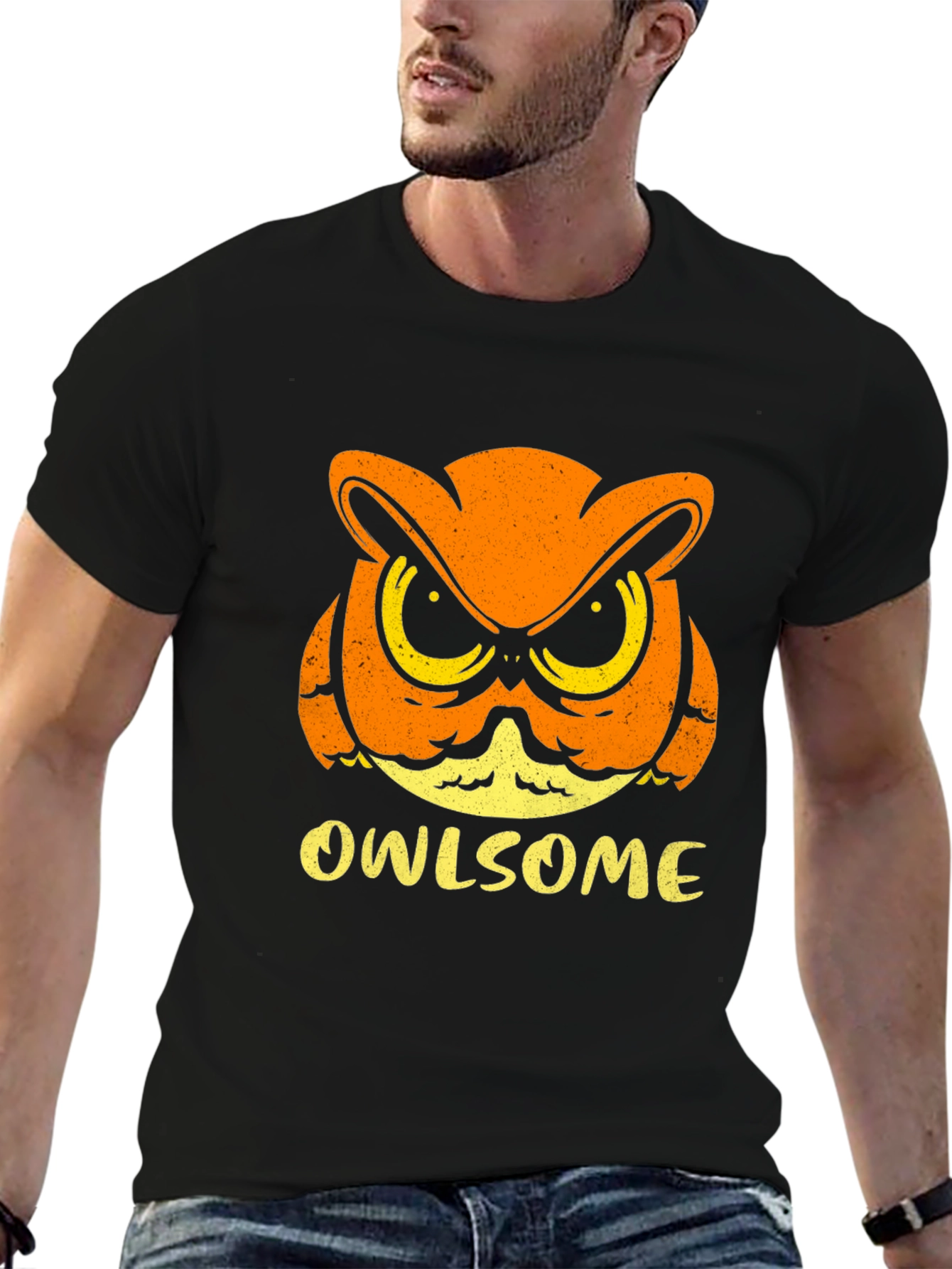 Owl-some Black Graphic Tee