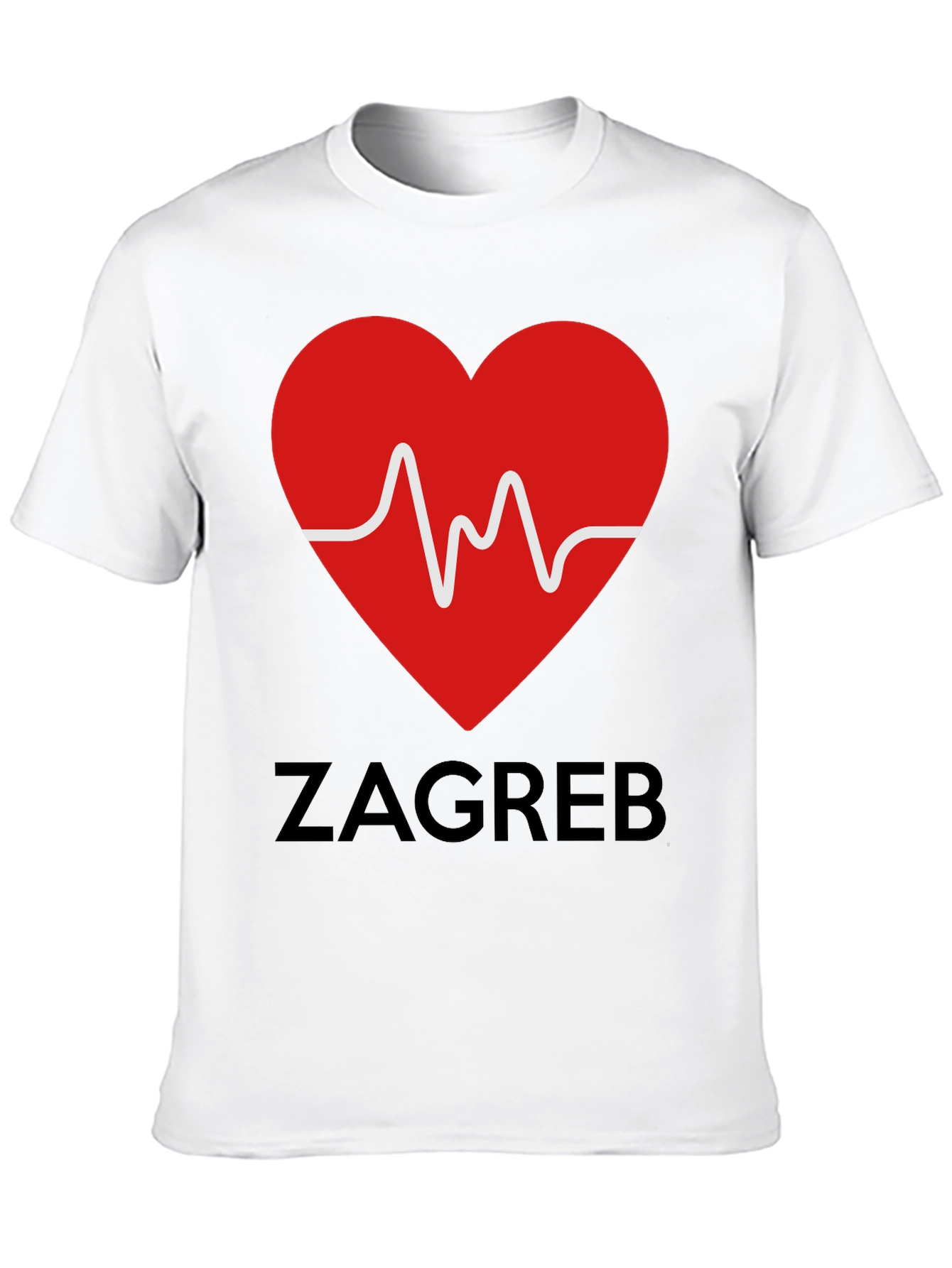 Zagreb Love Heartbeat T-Shirt