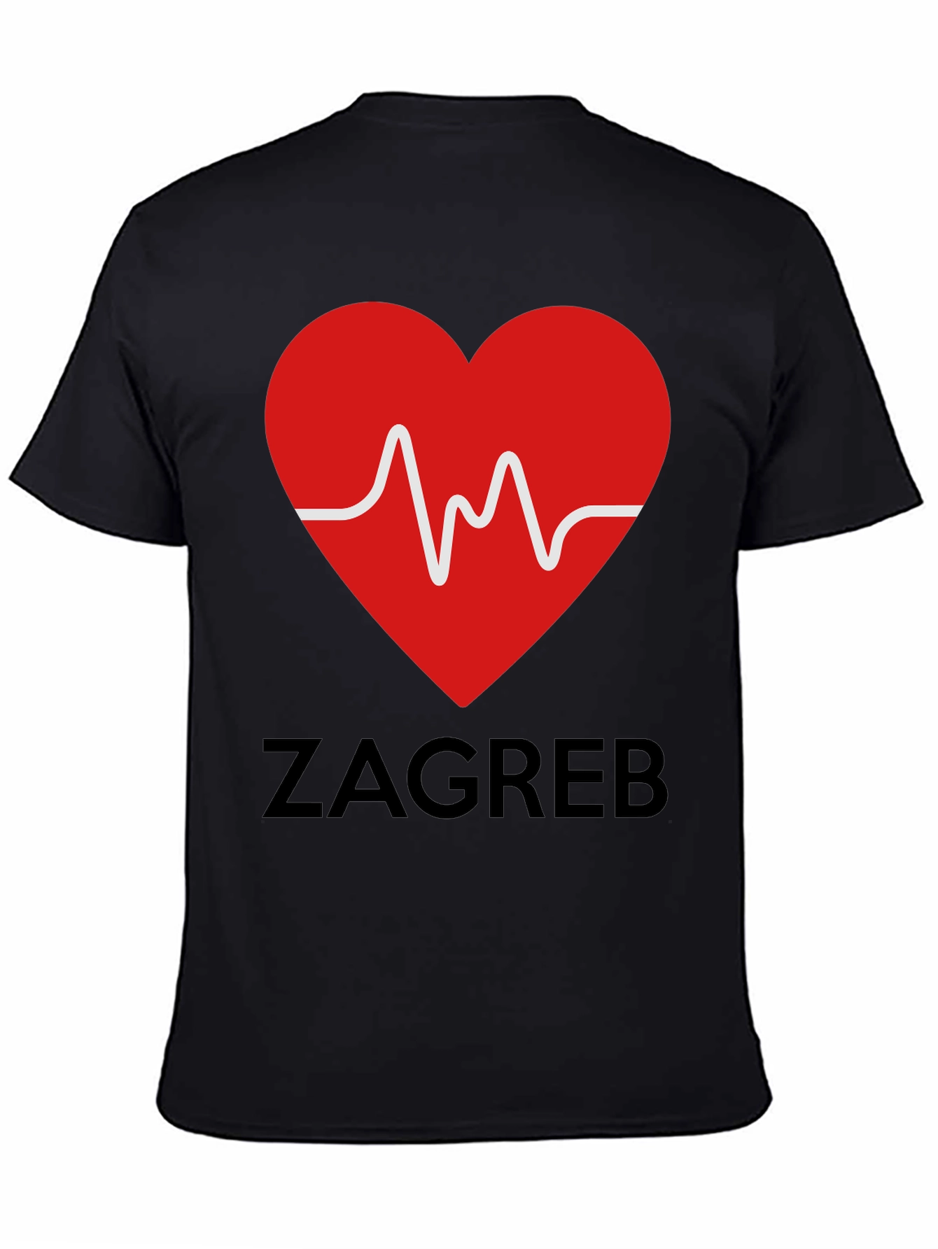 Zagreb Love Heartbeat T-Shirt