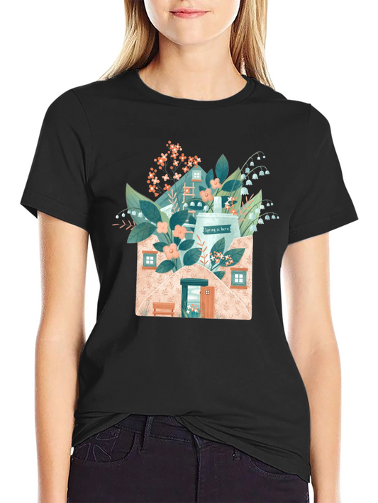 Spring Envelope T-Shirt - Nature-Inspired Design