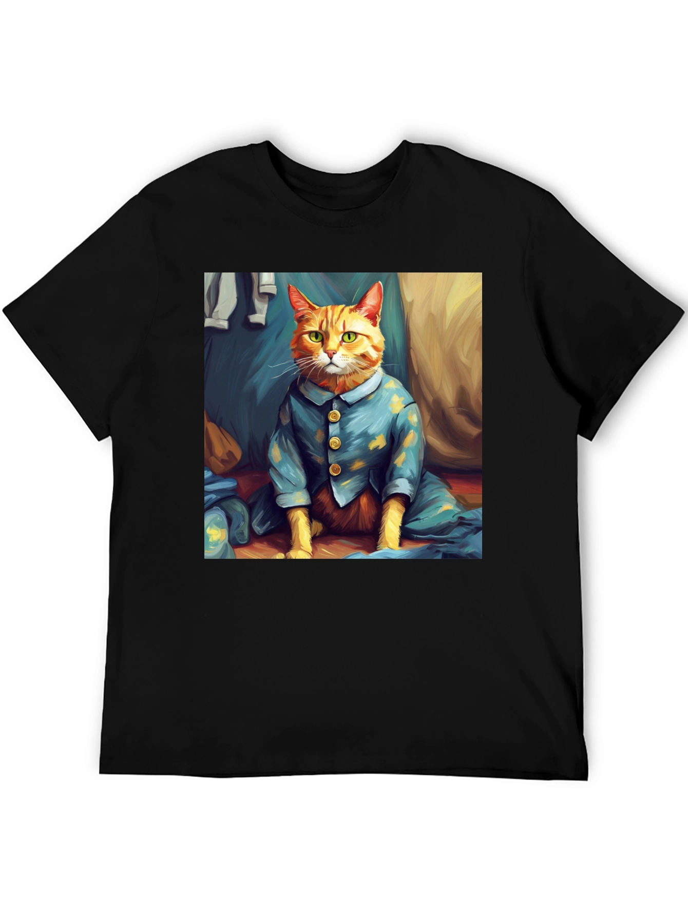 Cat in Pajamas Graphic T-Shirt