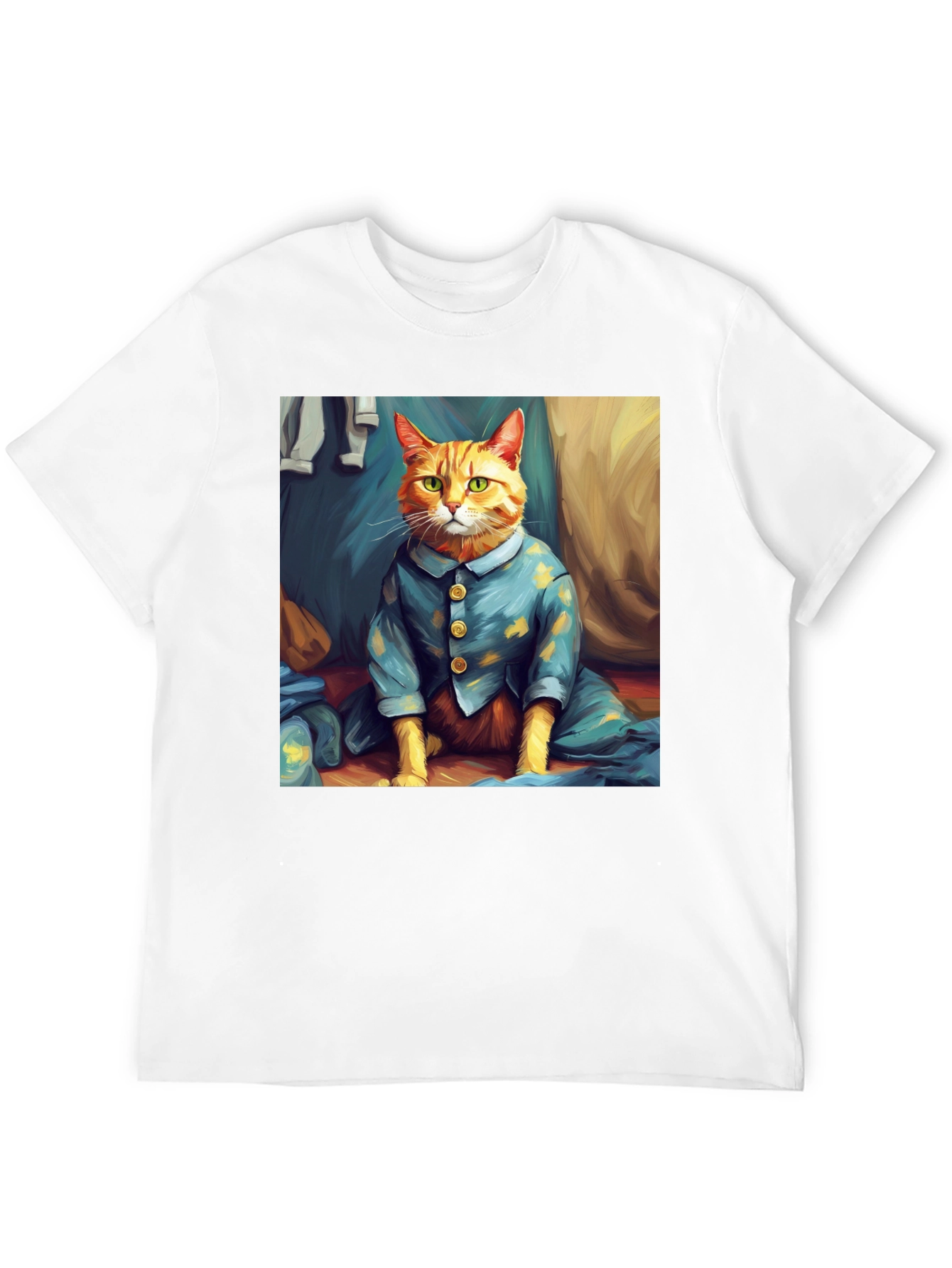 Cat in Pajamas Graphic T-Shirt