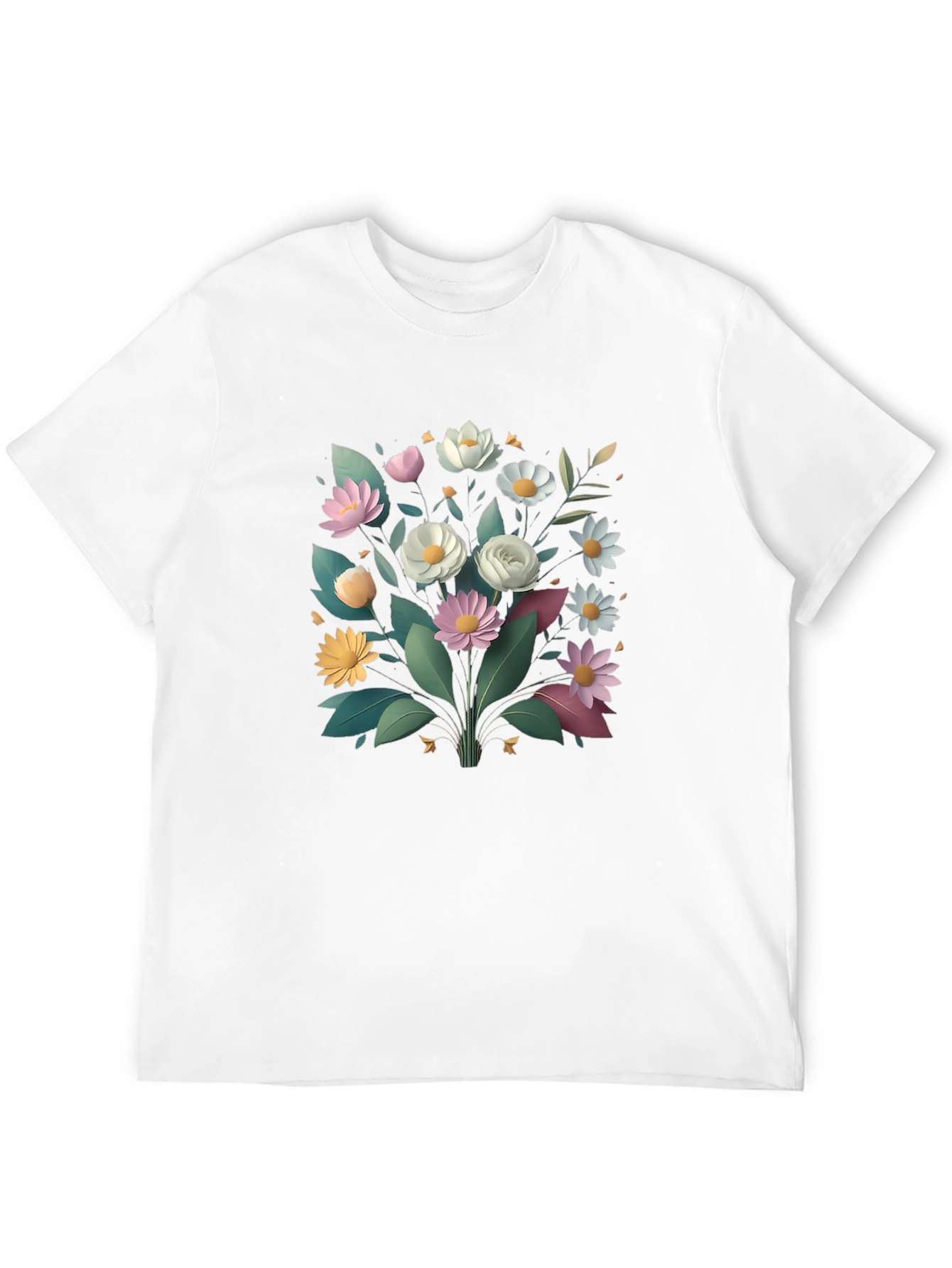 Floral Graphic Black T-Shirt - Stylish Casual Wear